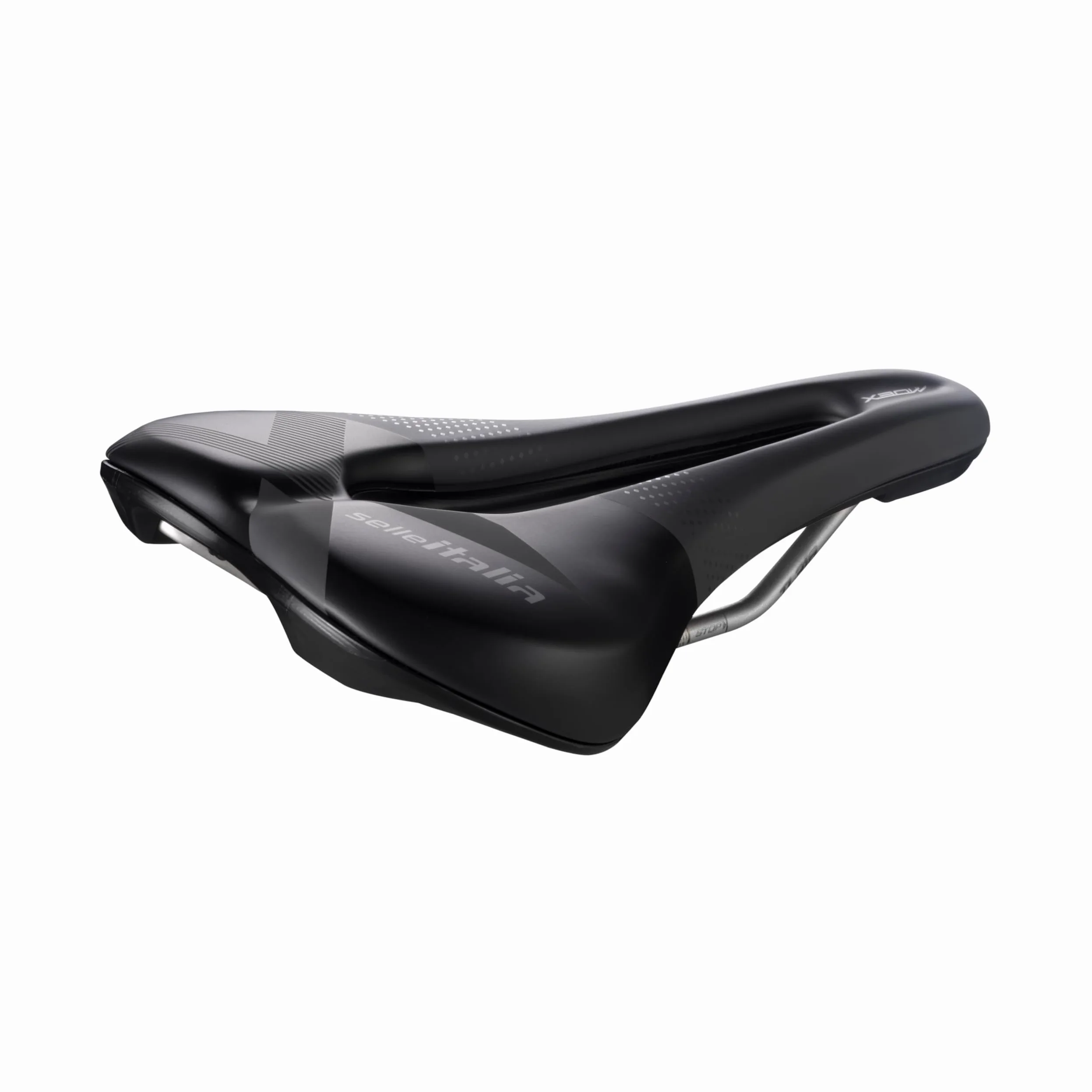 Selle Italia X-Bow TI 316 Superflow - Sella Bici Off-Road, Mountain Bike, eMtb, Bicicletta Fuoristrada, Foro Anatomico, Ammortizzatori