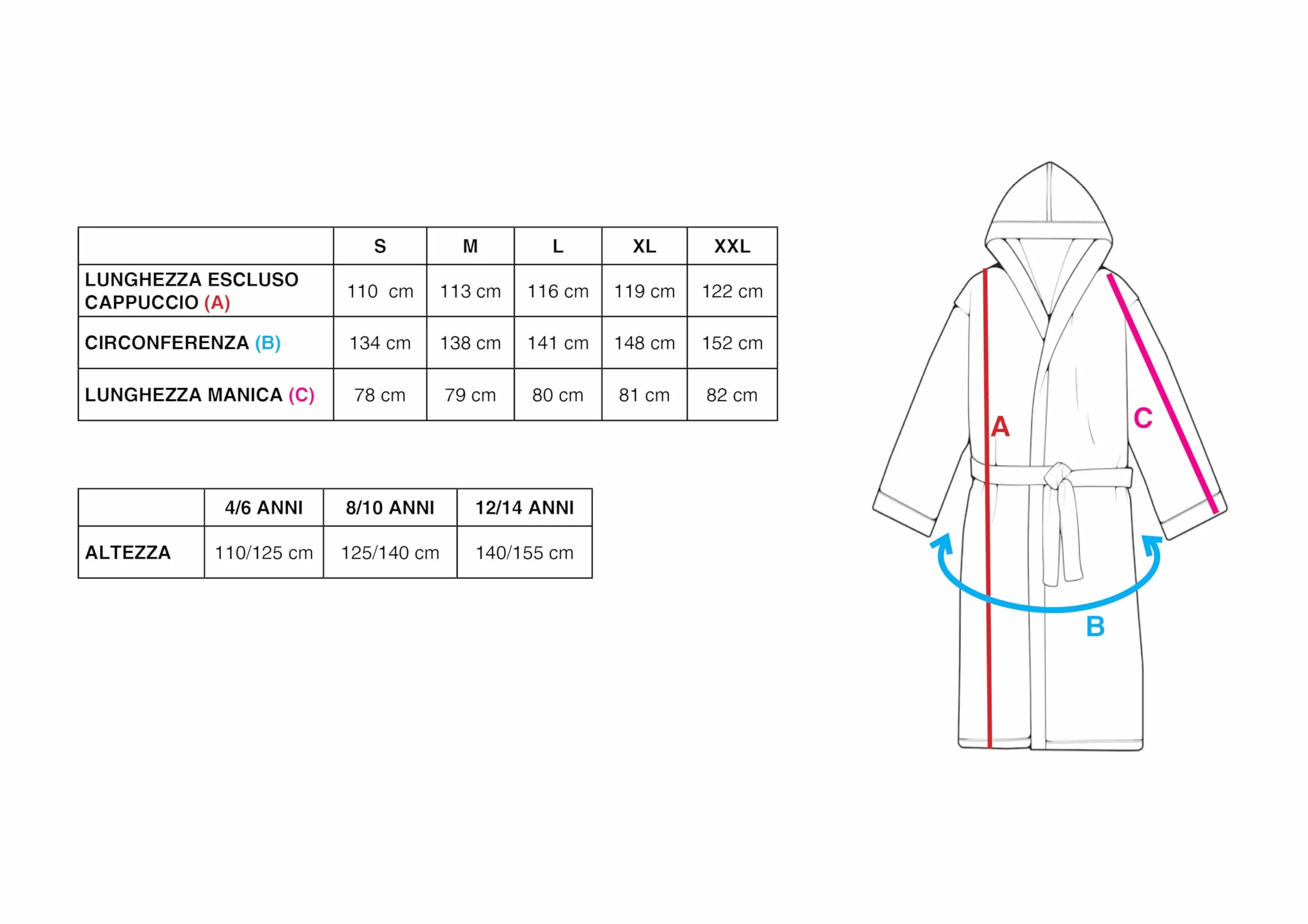 Inter Collezione Ufficiale Accappatoio Poncho Uomo Donna Bambino