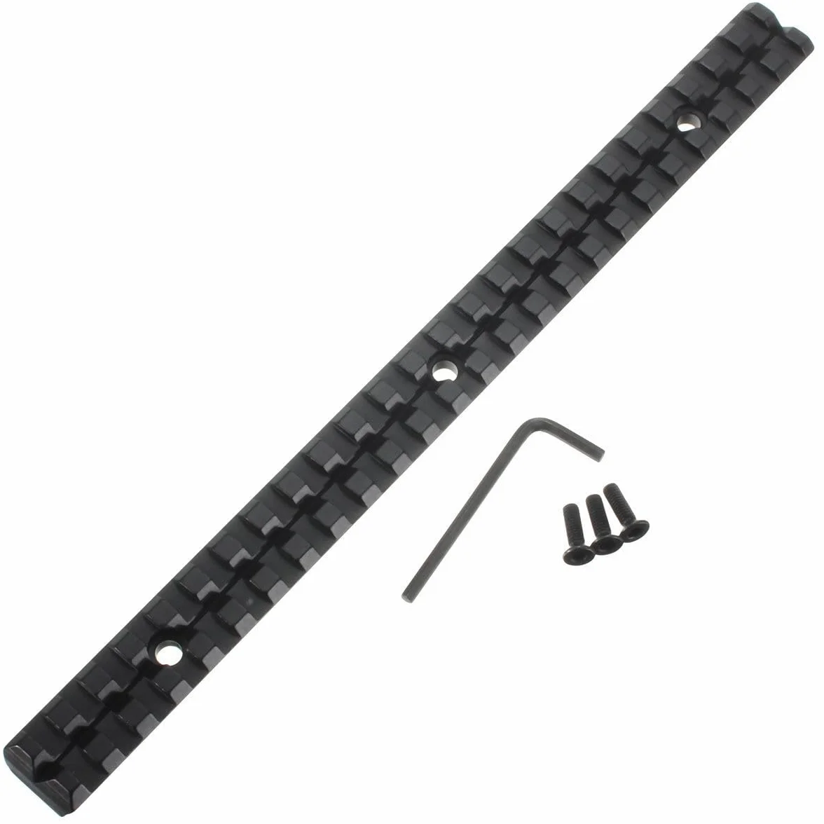 Slitta Picatinny in Alluminio 257 mm Guida di Montaggio Adattatore Weaver Base Airsoft 25 Slot