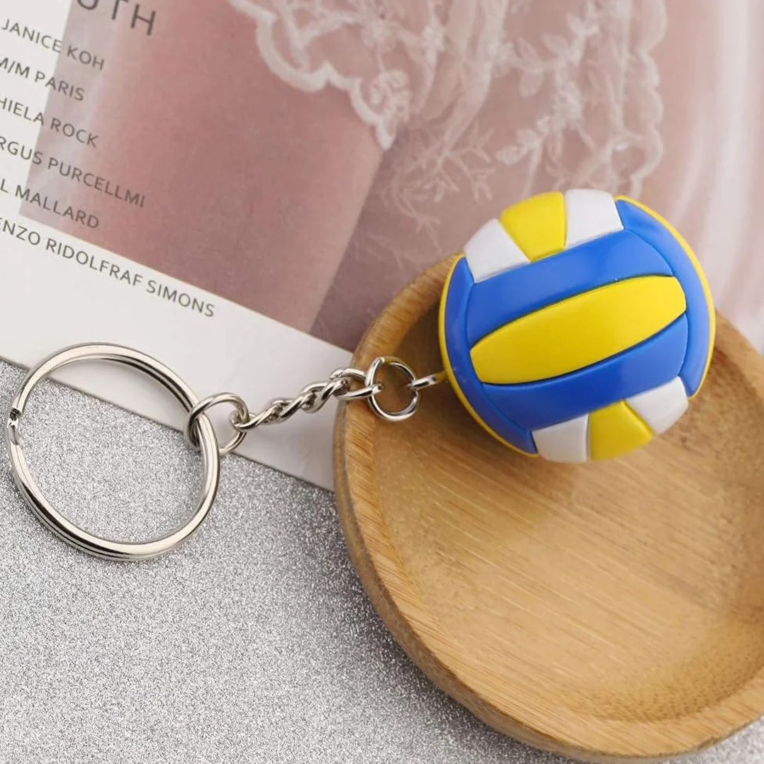 Portachiavi Pallavolo 2 PCS Mini Portachiavi da Basket Sportivo Ciondoli Borse Regali Atleti