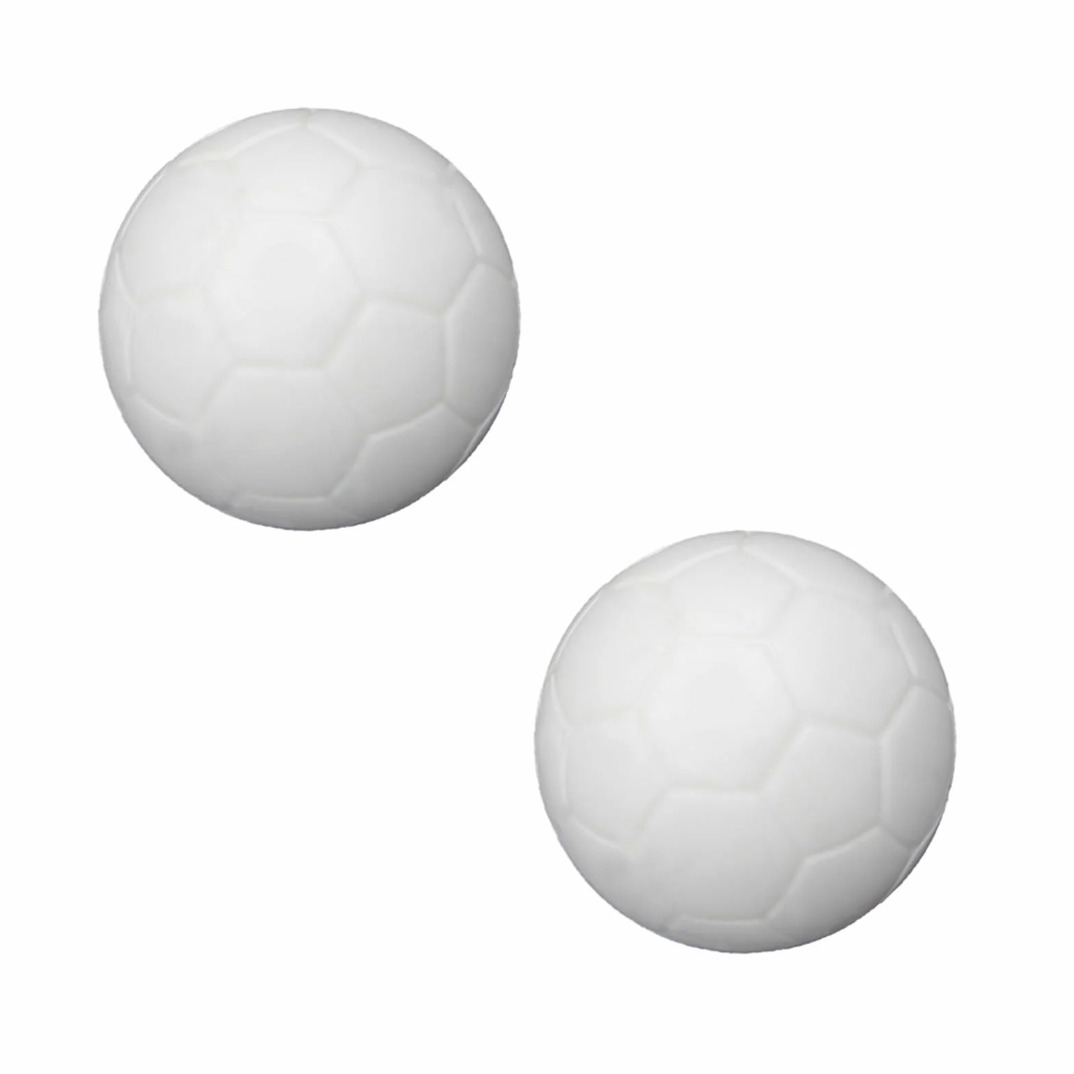 Palline da calcio balilla in resina bianca 36 mm lisce 12 pezzi