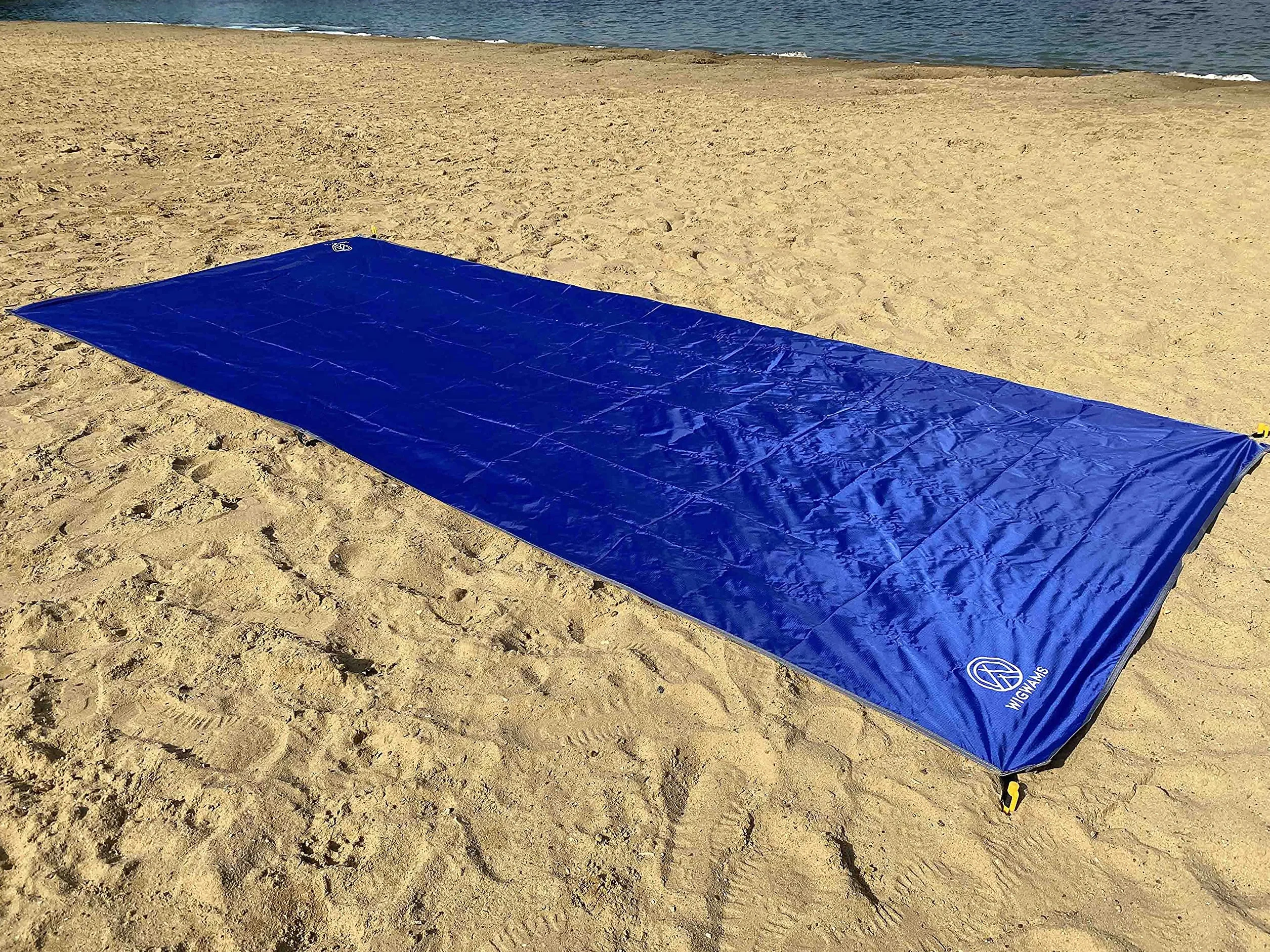 SUP Tappetino da atterraggio per tavole da paddle 360 x 145 cm blu oceano nylon 210T