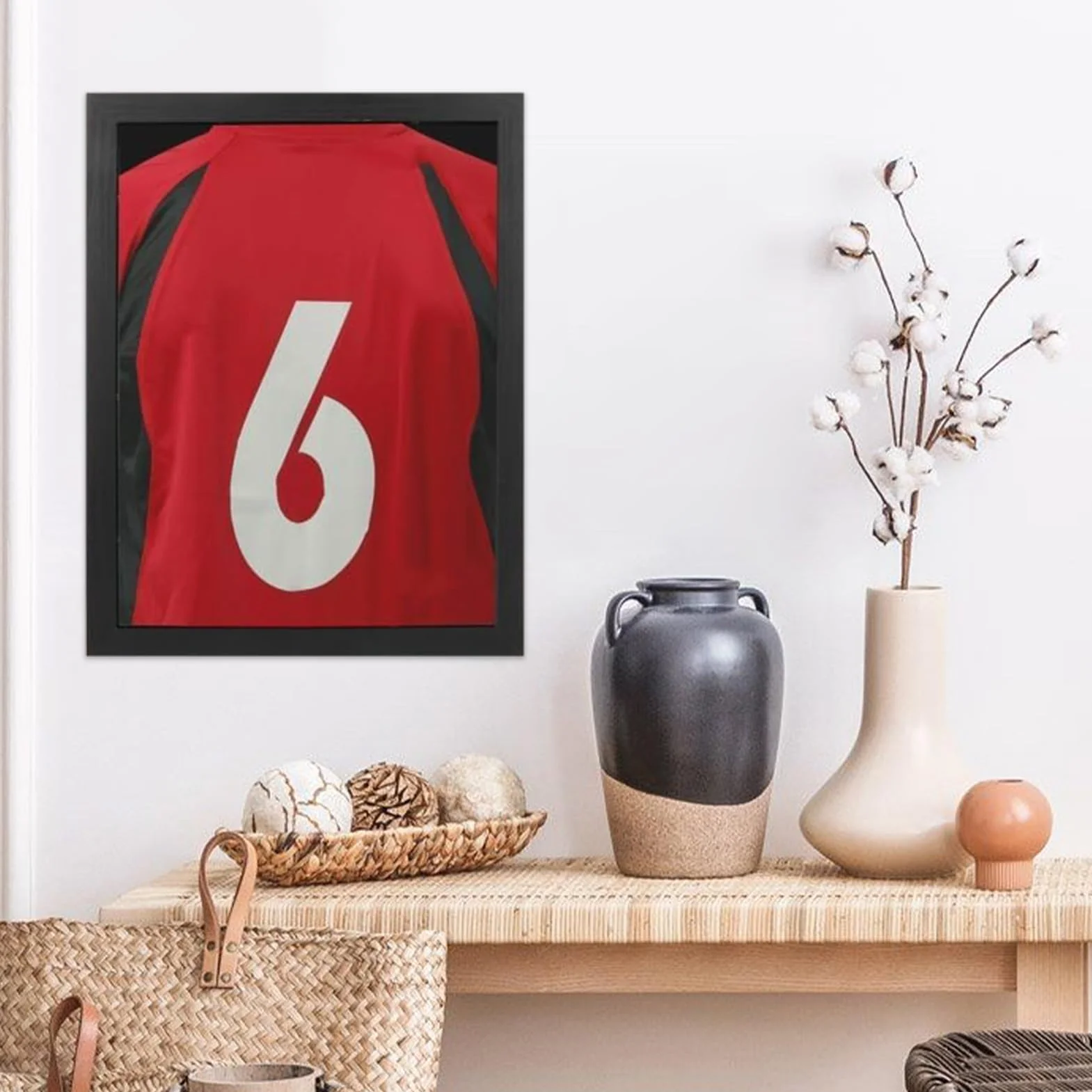 Cornice per camicia sportiva da parete decorazione casa calcio basket baseball giocatori collezionisti