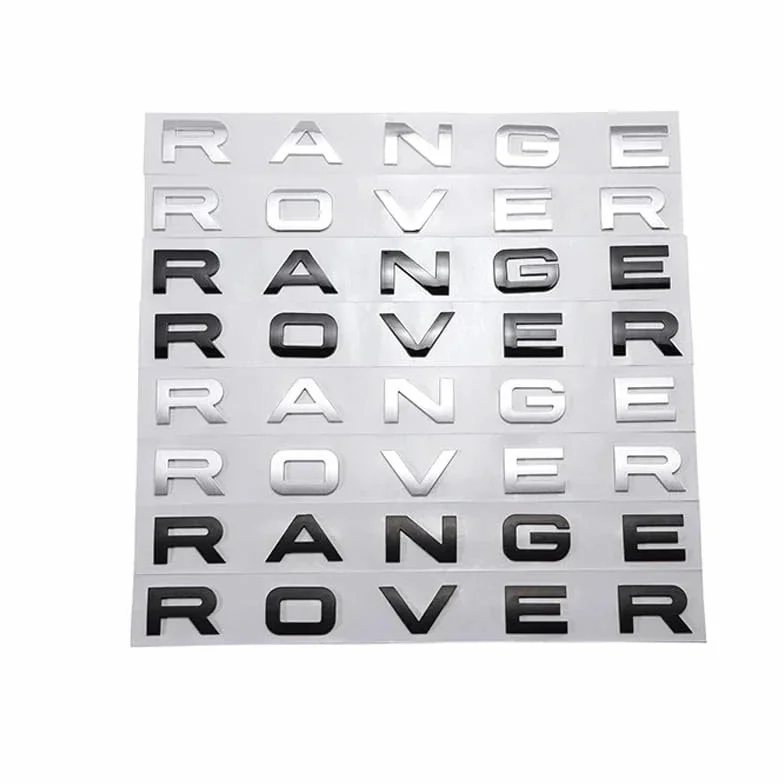 Emblema Land Rover Range Rover Velar Sport Discovery 2 3 4 cromato 3D