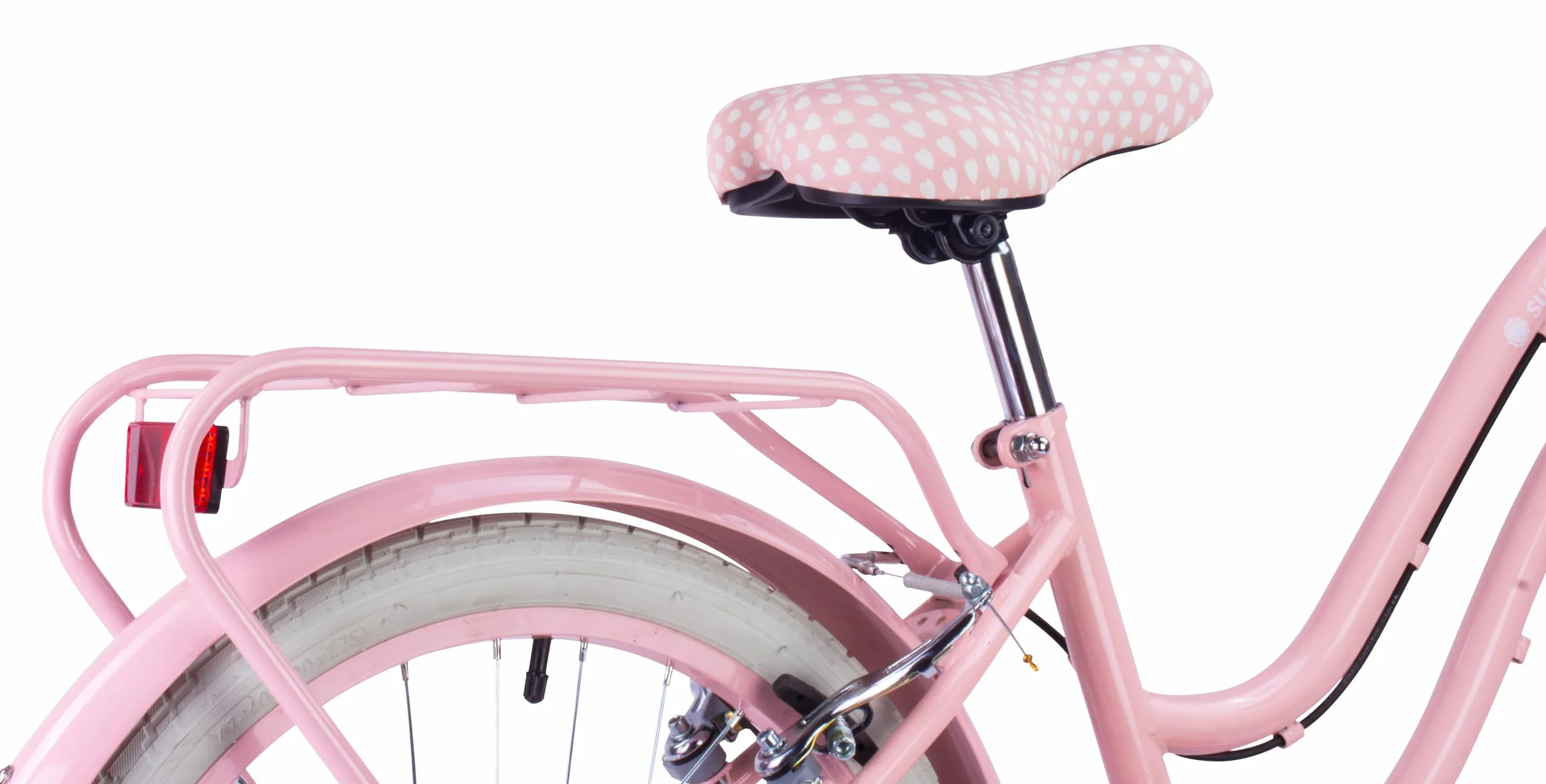 Sun Baby Heart Bike Bicicletta Bambina 20/24 Pollici V-Brake Cestino Campanello Portapacchi Cavalletto
