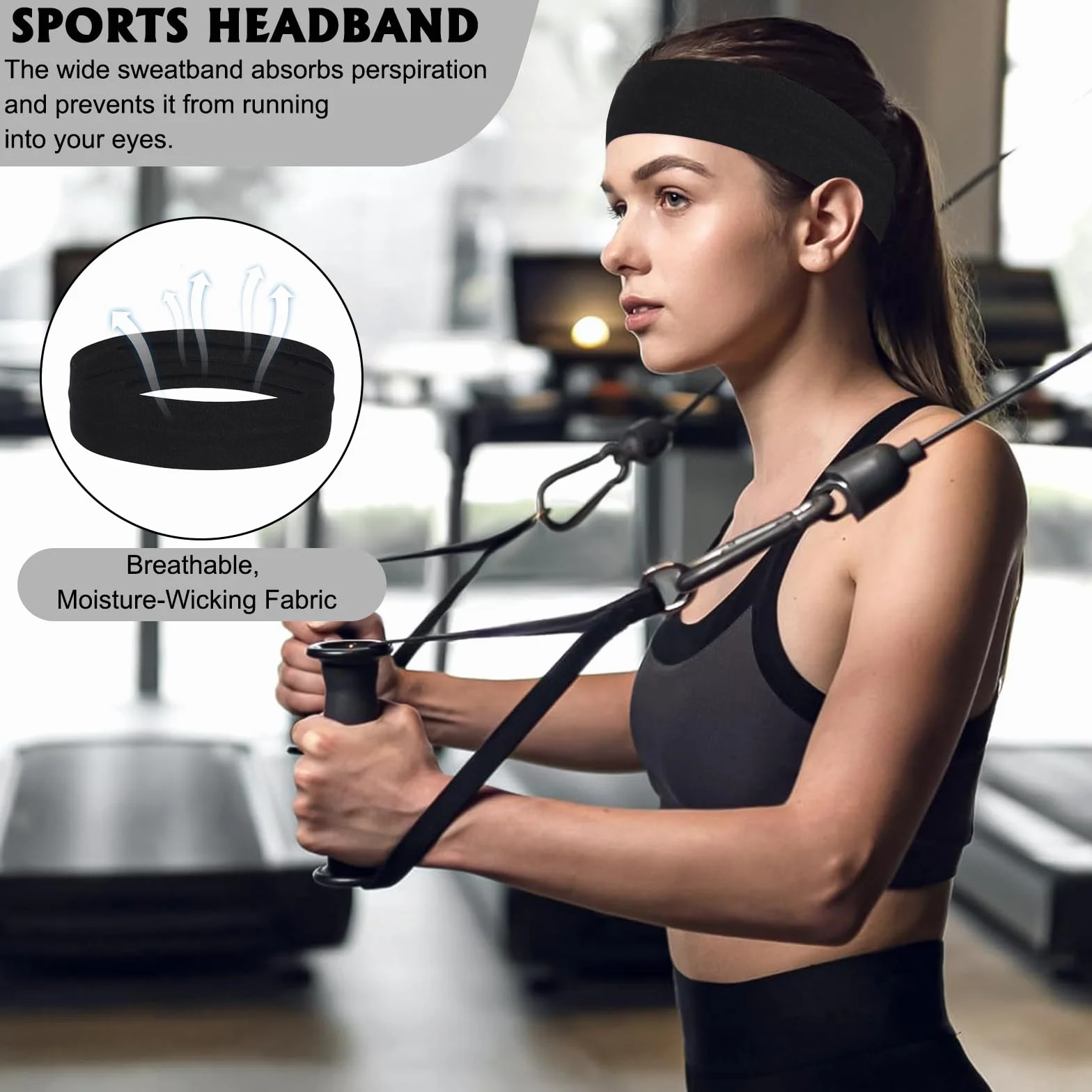 Marsupio Running Traspirante Unisex Cintura da Corsa Multifunzionale con Fascia per Capelli per Escursioni Ciclismo