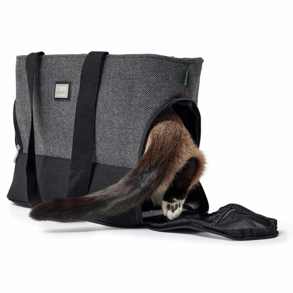 HUNTER Shopper Barcelona 40x19x30 cm szary z astuccio porta sacchettini