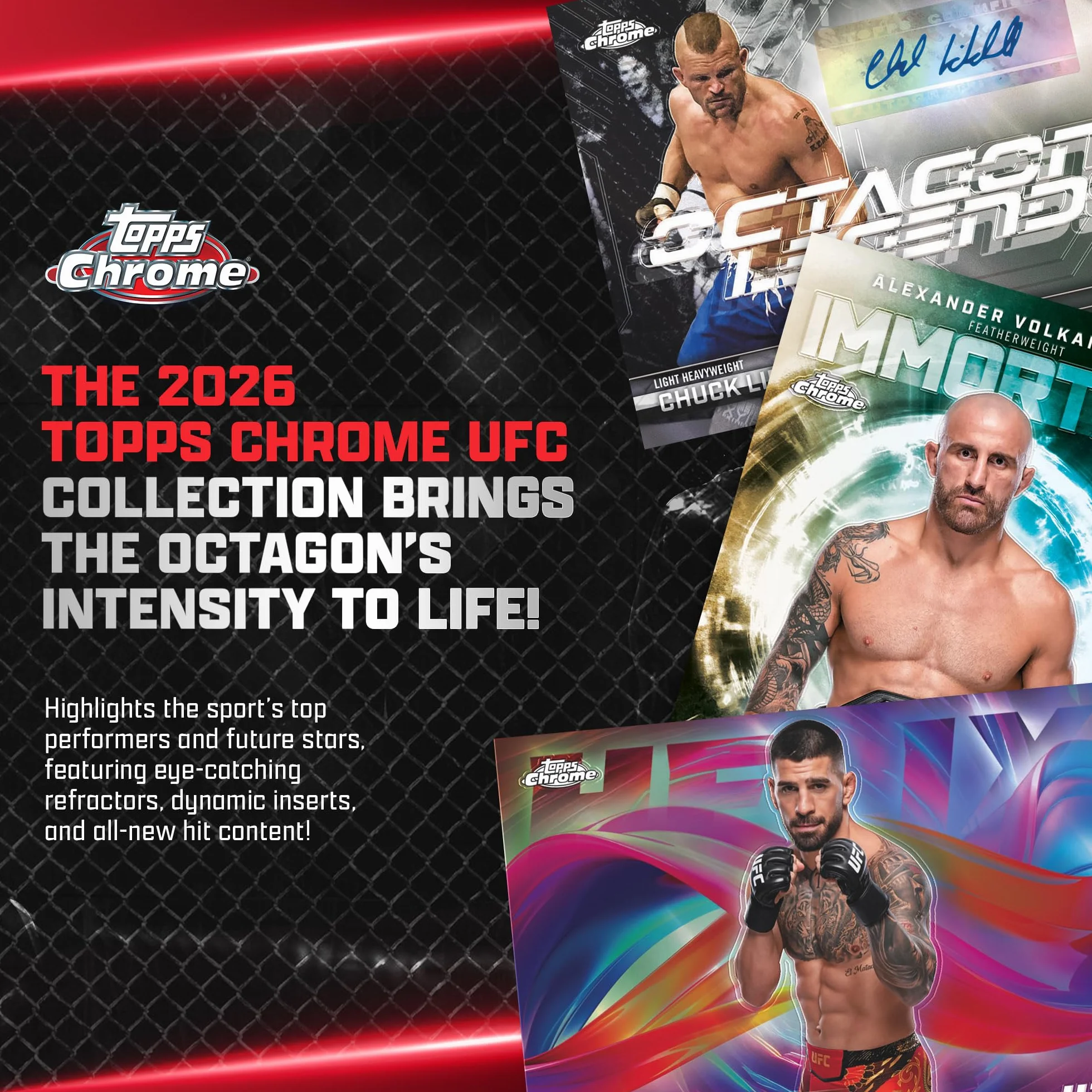2026 Topps Chrome UFC Value Box – Sigillato in fabbrica