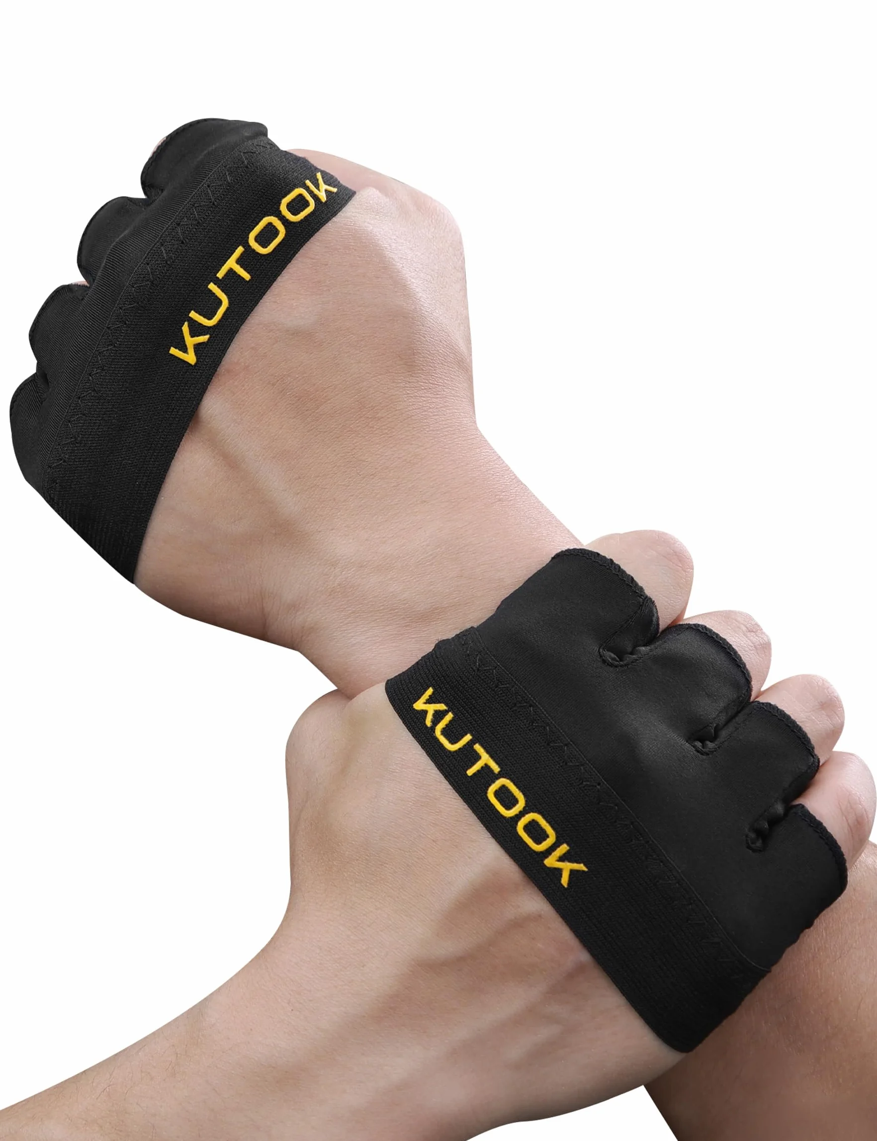 KUTOOK Guanti Palestra Antiscivolo Traspiranti per Pull-ups Bodybuilding Sollevamento Pesi