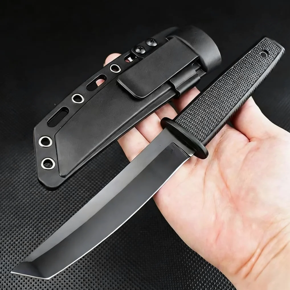 Generico TEERMA D8W Forgiatura integrata fixed blade Coltello multiuso, Utilizzato principalmente per campeggio, caccia, pesca, esplorazione della giungla, escursionismo