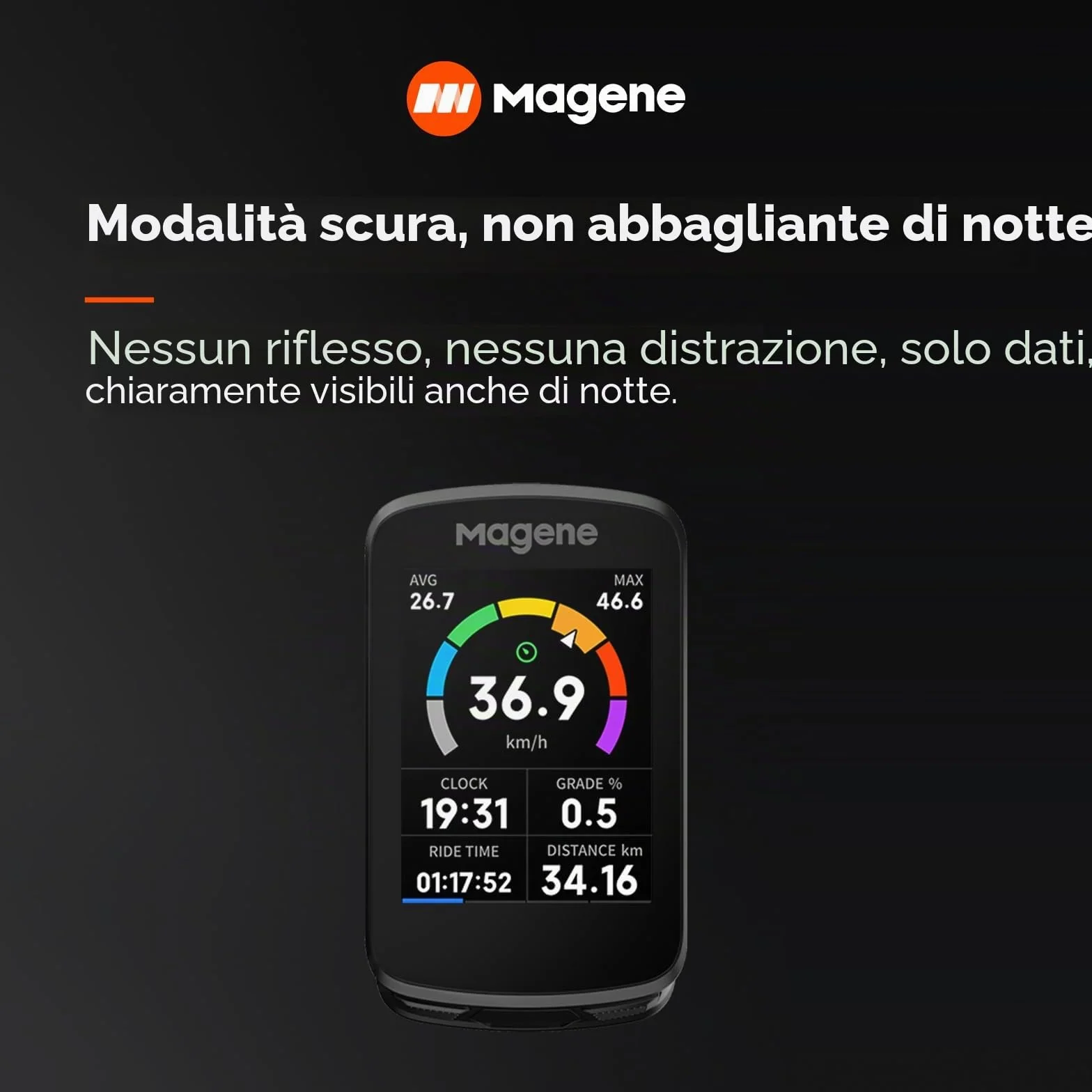 Magene C506 Ciclocomputer GPS Senza Fili Navigazione Cartografica Schermo a Colori Tangibile WiFi Bluetooth