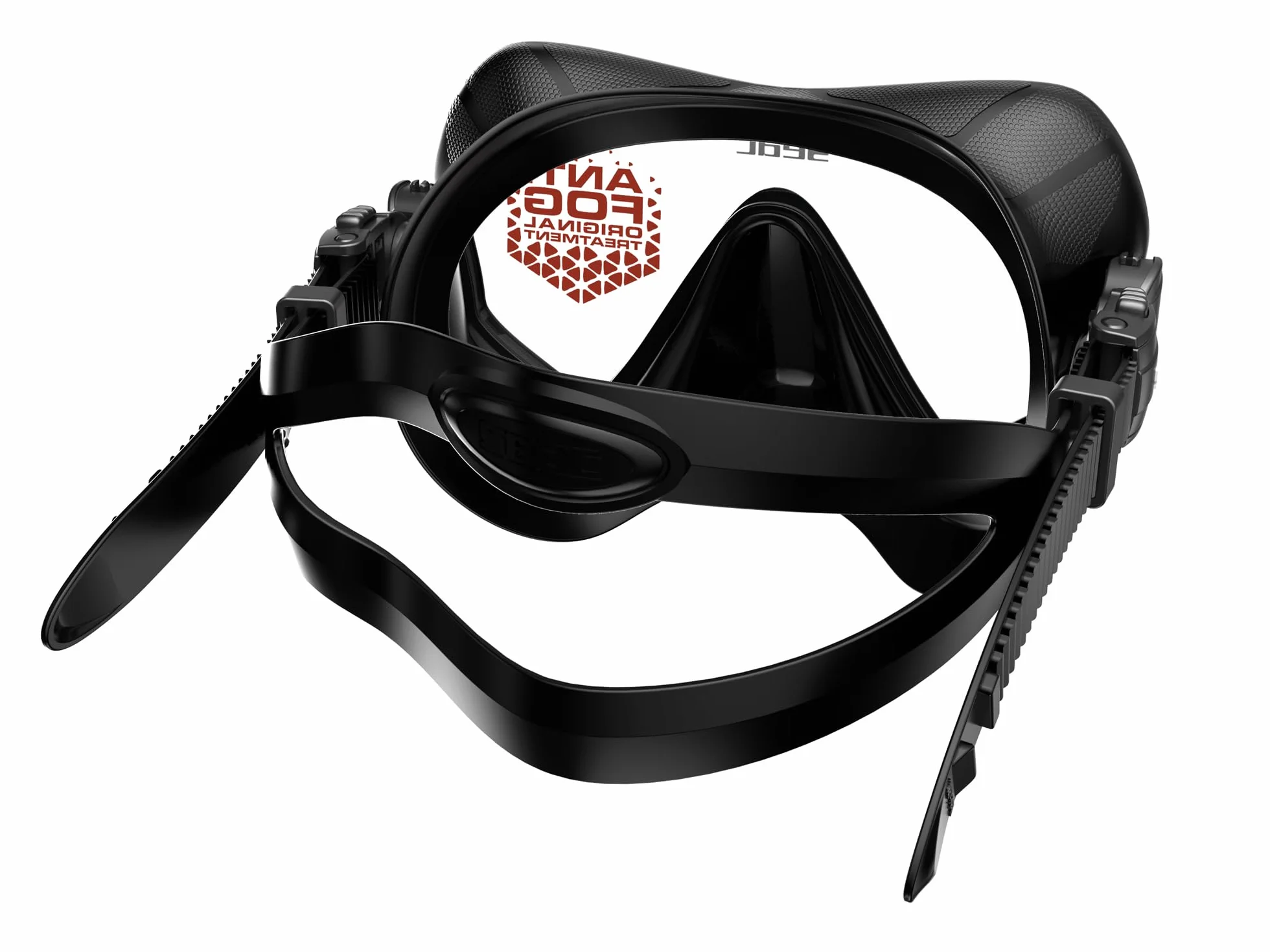 SEAC Pura Maschera Subacquea Antiappannamento Monolente Frameless Silicone Low Volume Fibbia 3D