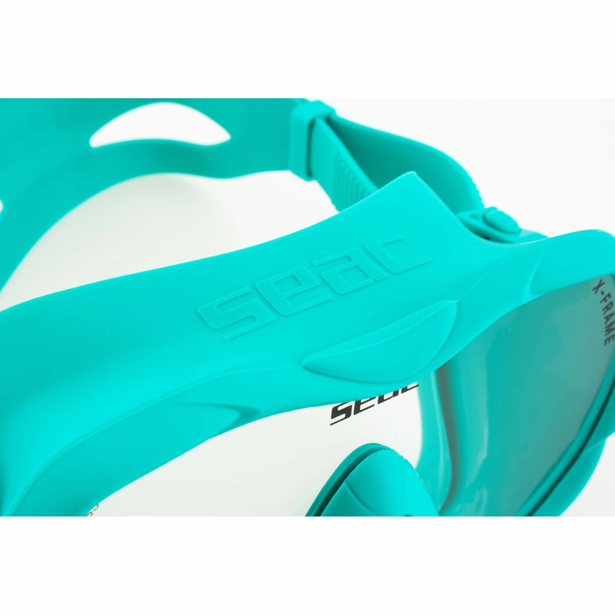SEAC Set Bis X-Frame Dry – Set Snorkeling Adulto con Maschera Frameless Monolente in Vetro Temperato e Snorkel Dry Top | Silicone, Valvola di Spurgo e Boccaglio Ergonomico per Immersioni e Snorkeling