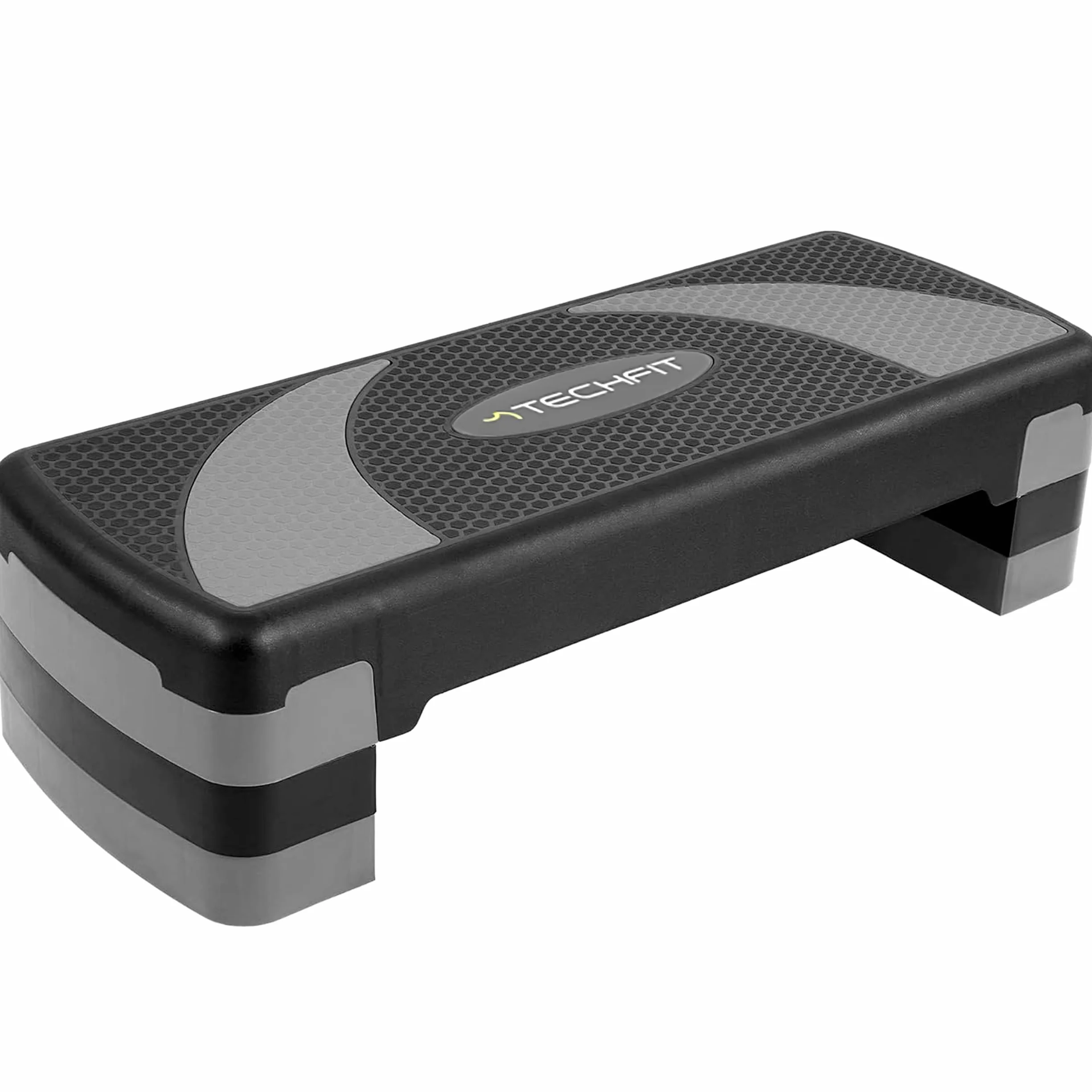TechFit Stepper Fitness Aerobica Regolabile Casa Palestra, Piattaforma Antiscivolo, Capacità Carico 120 Kg