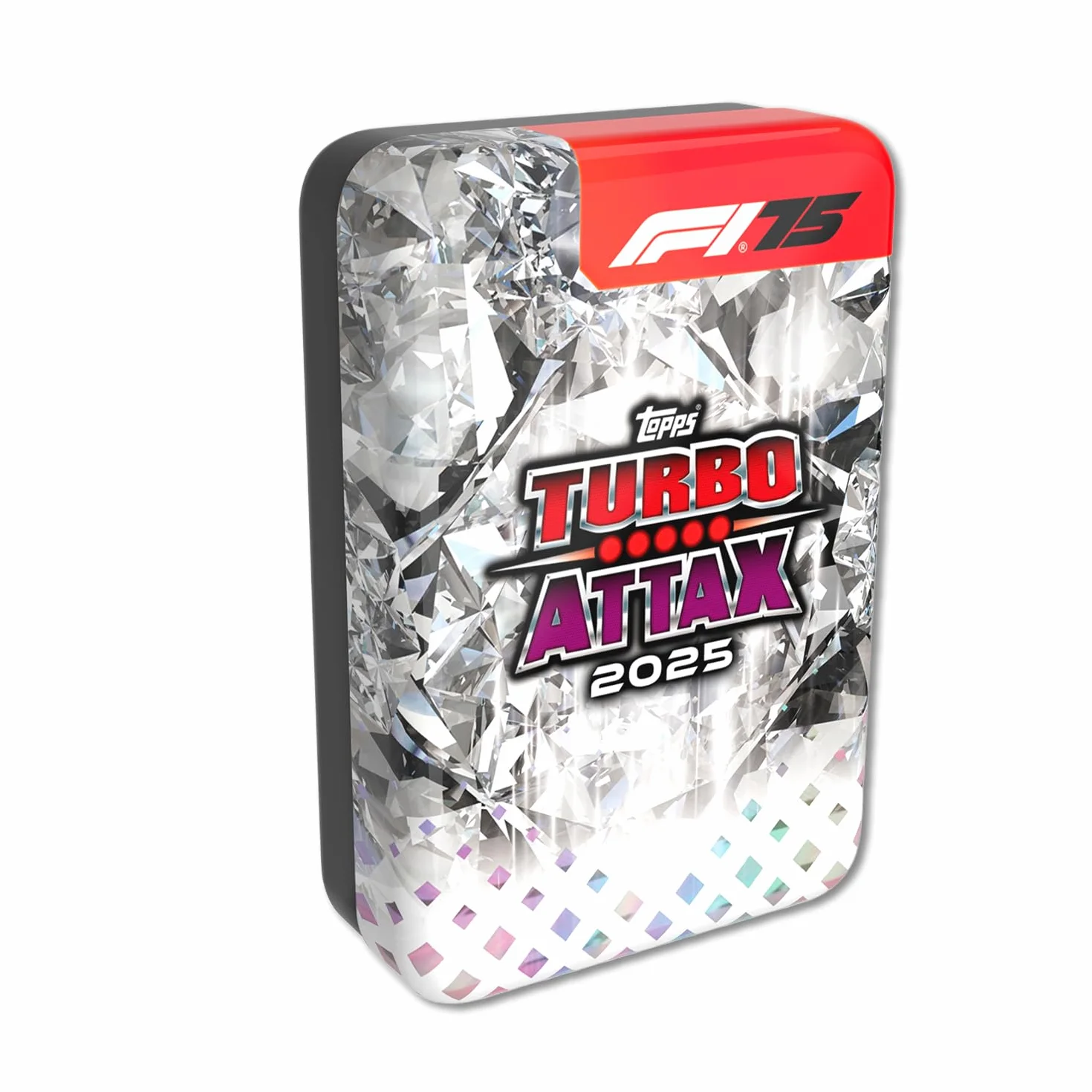 Topps Turbo Attax 2025 Mega Tin Diamond Edition 66 carte incluse LE esclusive F1