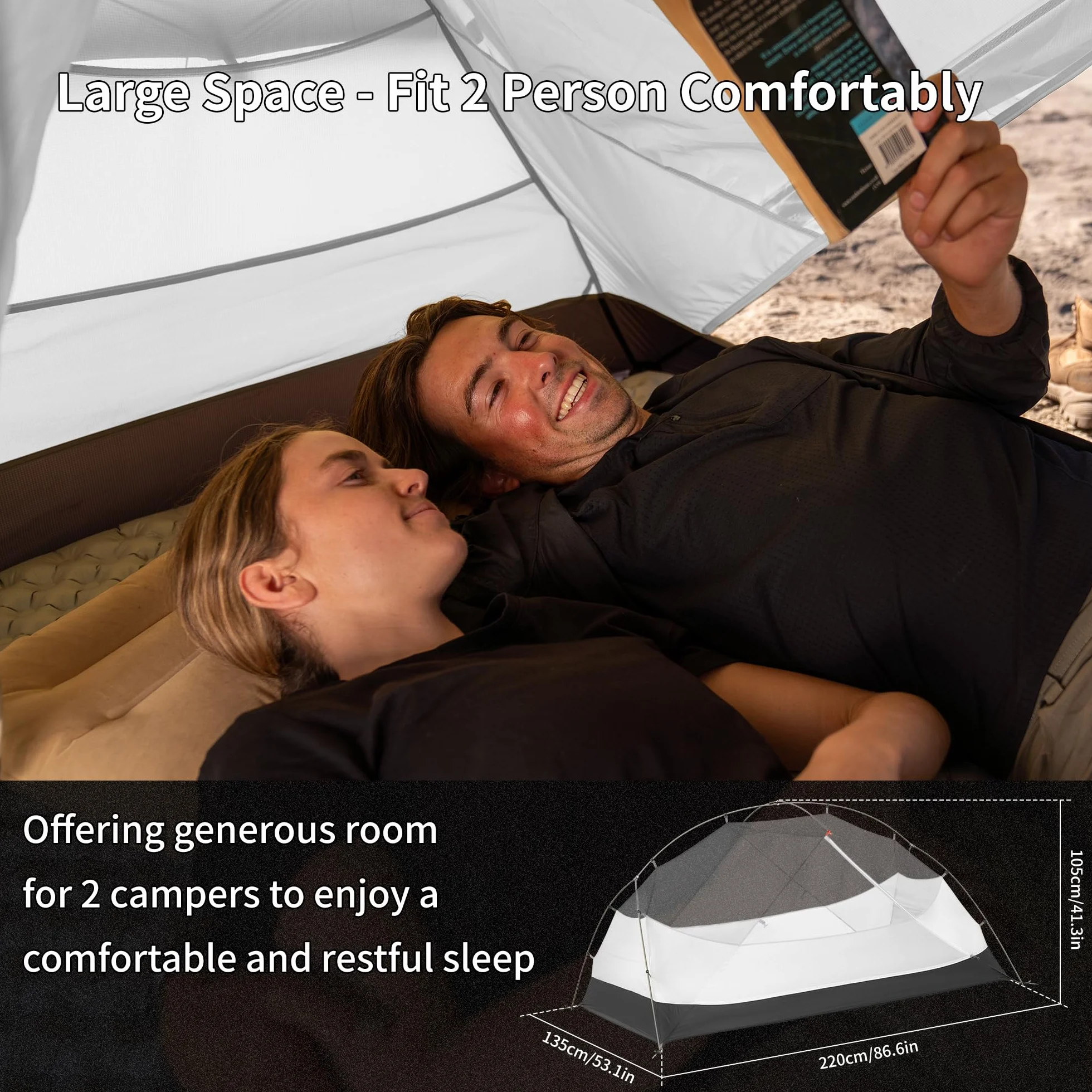 Naturehike Mongar Pro Tenda ultraleggera 3-4 stagioni 1-2-3 persone impermeabile antivento campeggio
