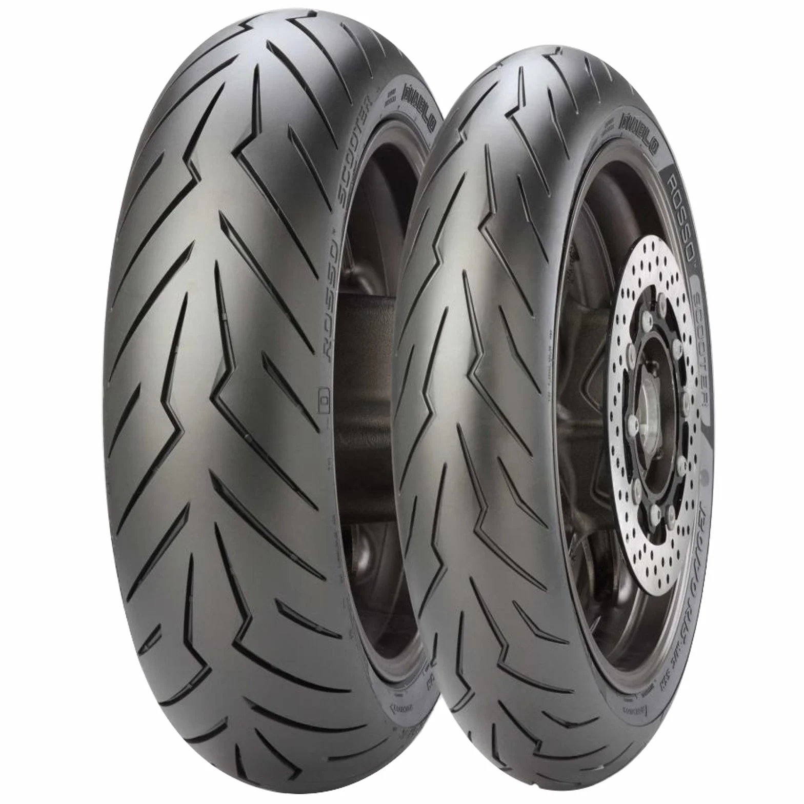 Pirelli - Set di pneumatici Diablo Rosso per scooter 120/70-15 - 160/60-15 - Per Yamaha T-MAX 500