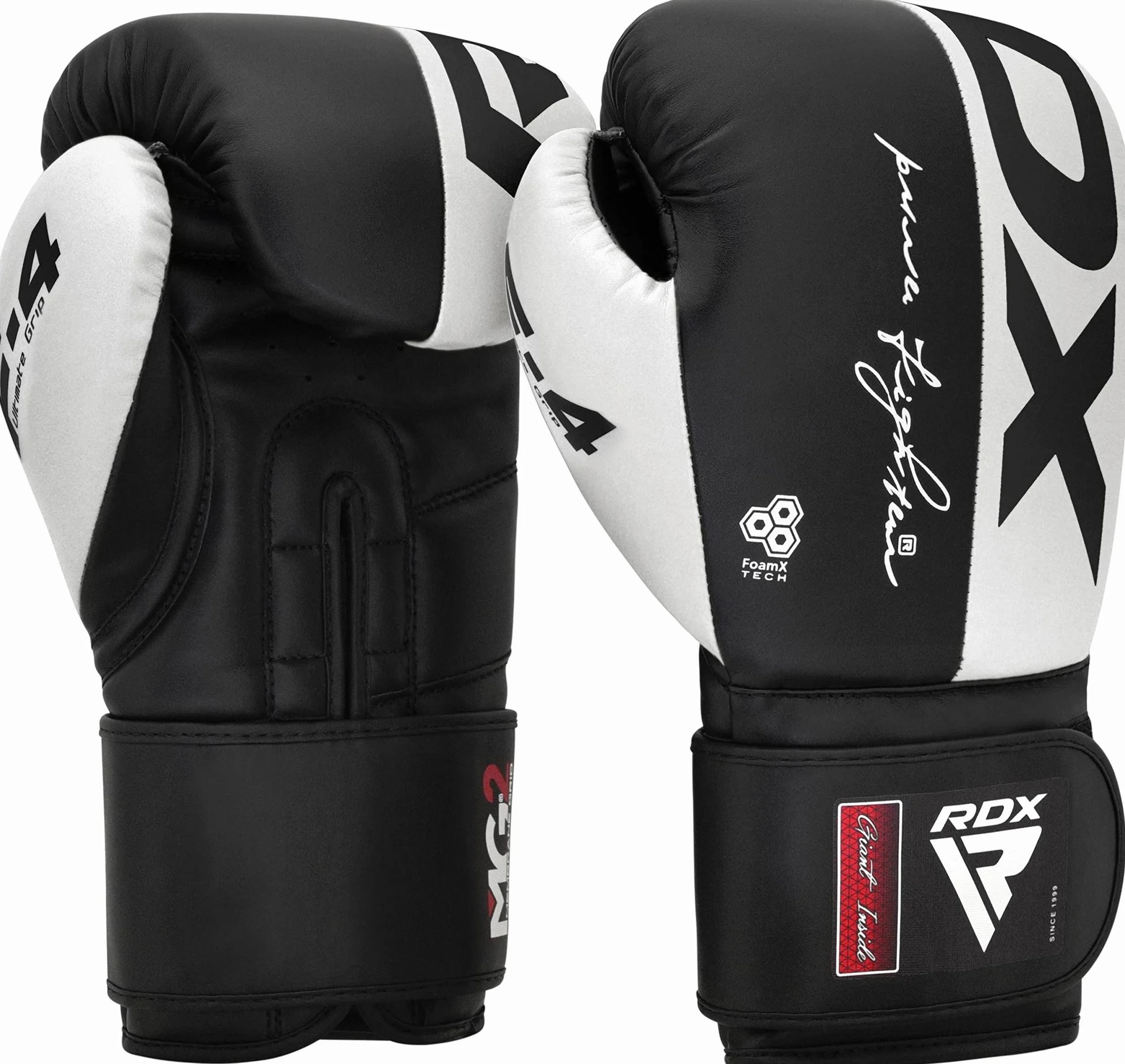 RDX Guantoni da Boxe Maya Hide Pelle Allenamento per Muay Thai Sparring 8 10 12 14 16 OZ