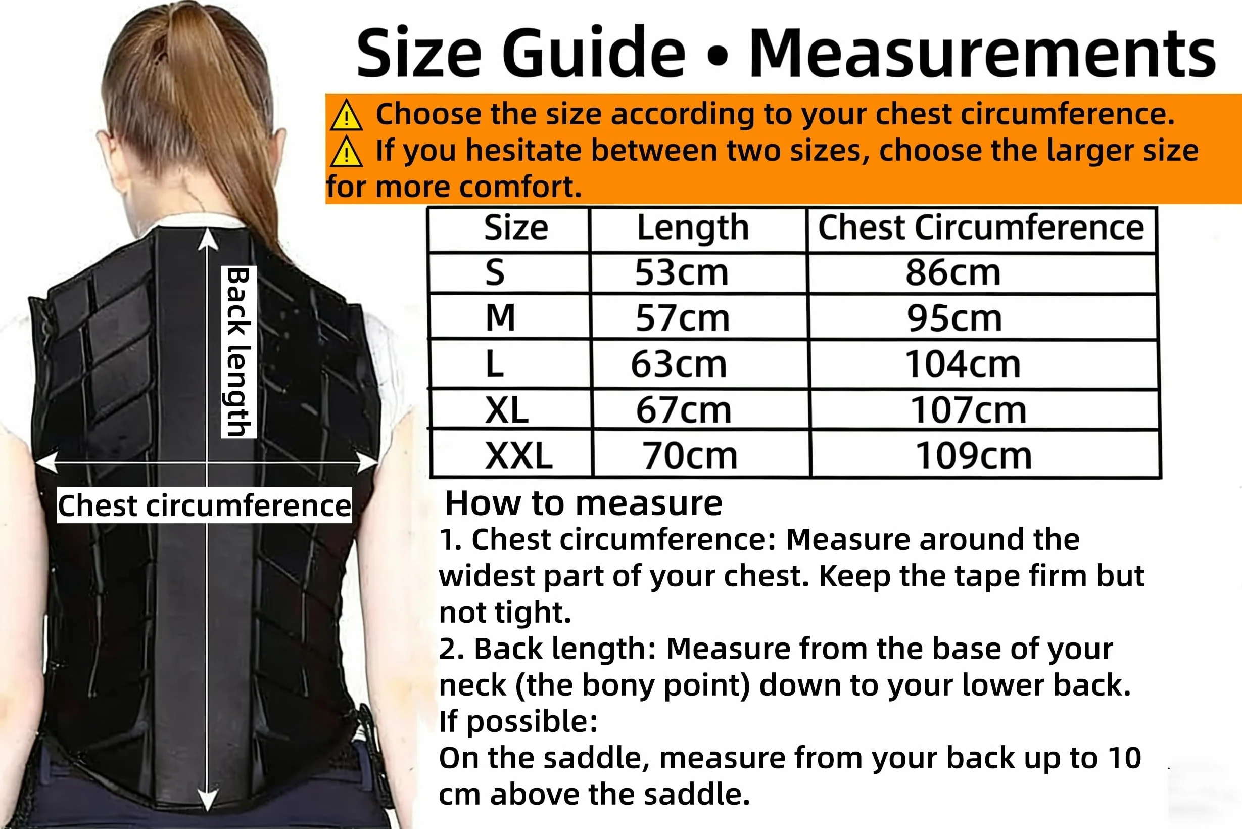 TentHome Gilet da equitazione professionale in EVA imbottito gilet di sicurezza gilet di protezione per sport equestri per bambini e adulti