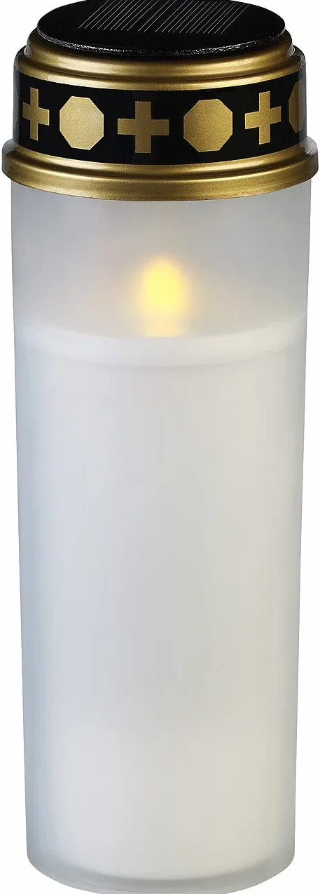 Pearl Solare a Gancio Solar-LED-Cimitero-Luce Grande Luce Continua Candlelight-LED Impermeabile Solare per Tomba con Lanterna