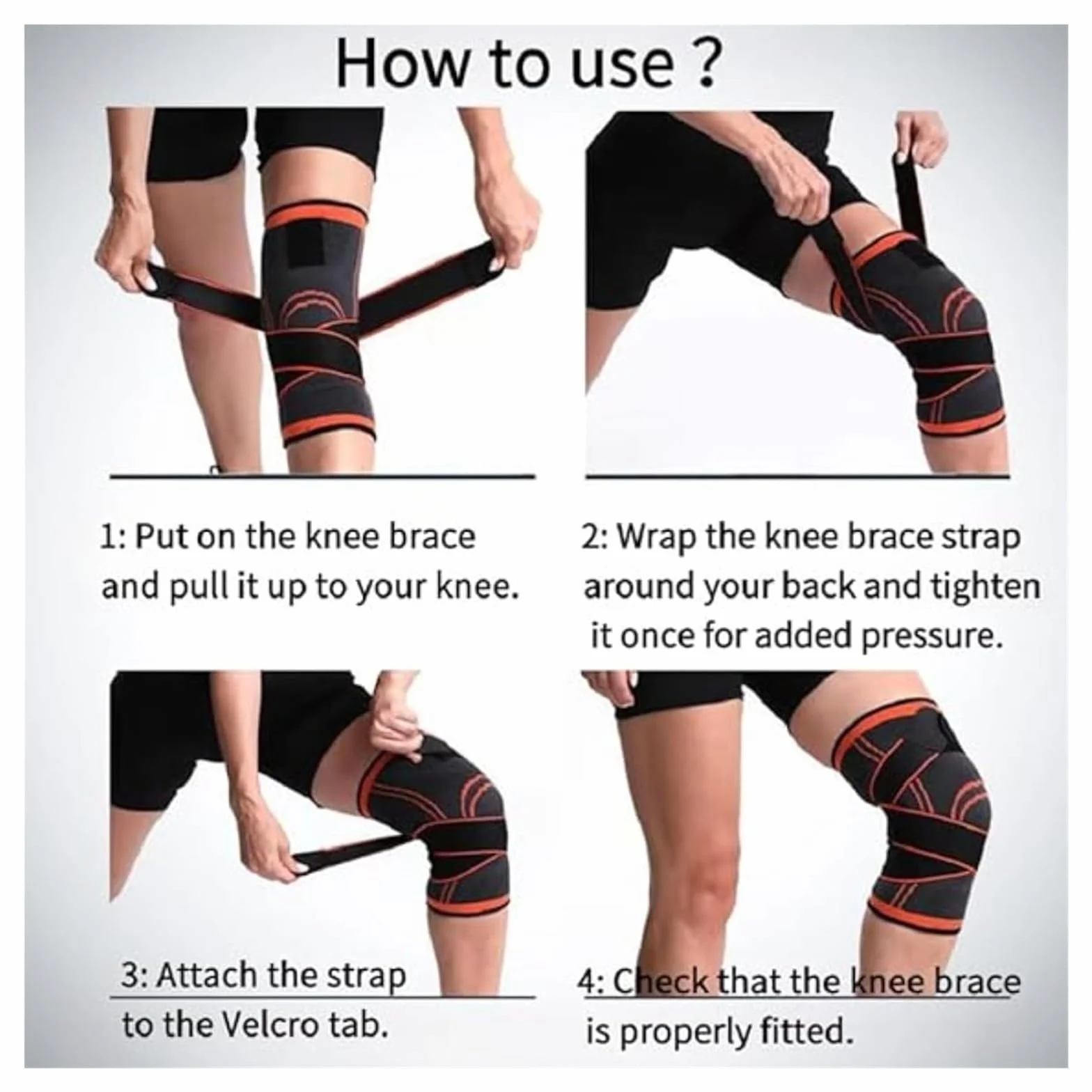 ERICAT Knee Stabilizer for Running, Cycling, Basketball, Fitness, Mountaineering