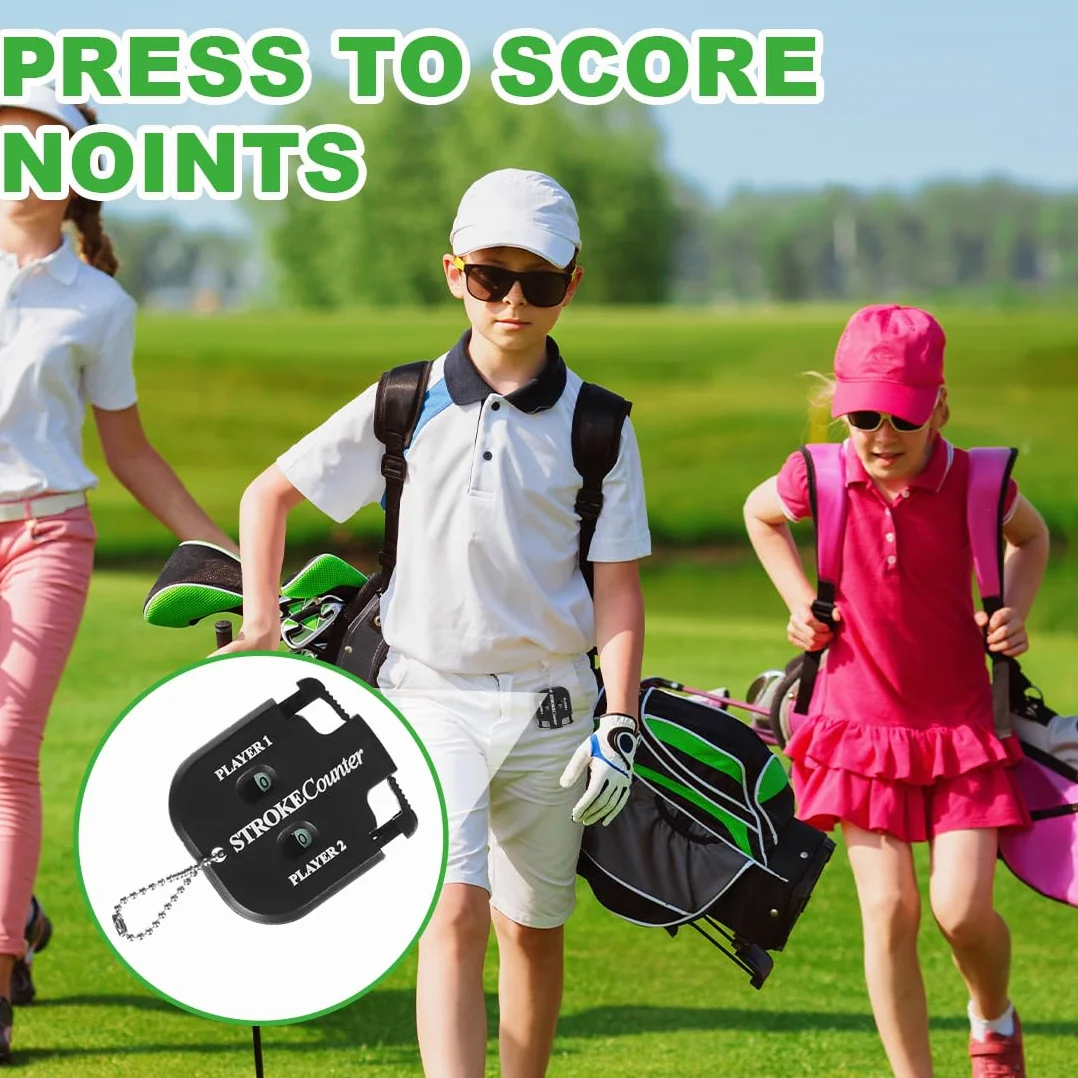 Contapersone Golf Portachiavi Conta Colpi Manuale 2 Pcs