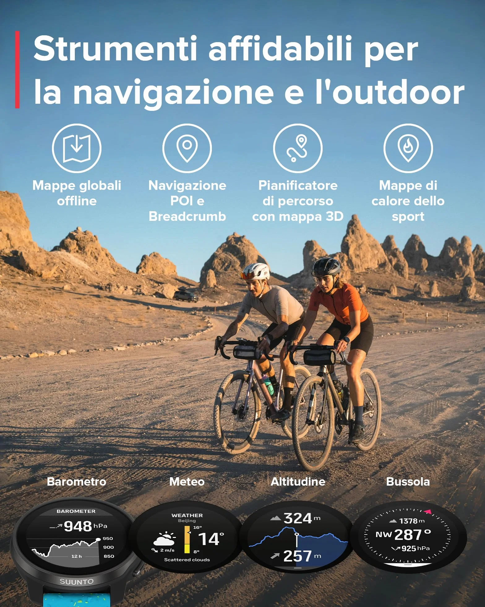 SUUNTO Race S Orologio Sportivo Donne Uomo, GPS Running Activity Tracker, Bi-Band GNSS, Offline Map, AMOLED Touch Schermo, Smartwatch Cardiofrequenzimetro Altimetro, 95+ Sports, Autonomia 13 Giorni