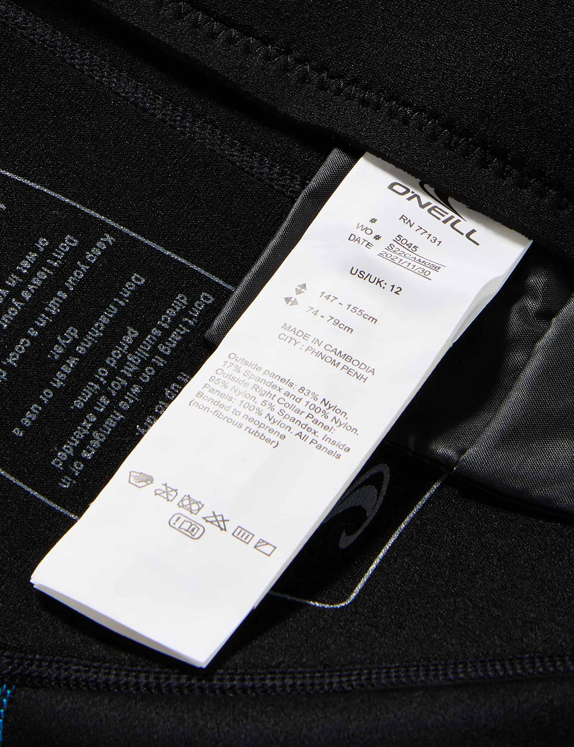 O'NEILL Reactor II Back Zip Spring Muta subacquea bambini