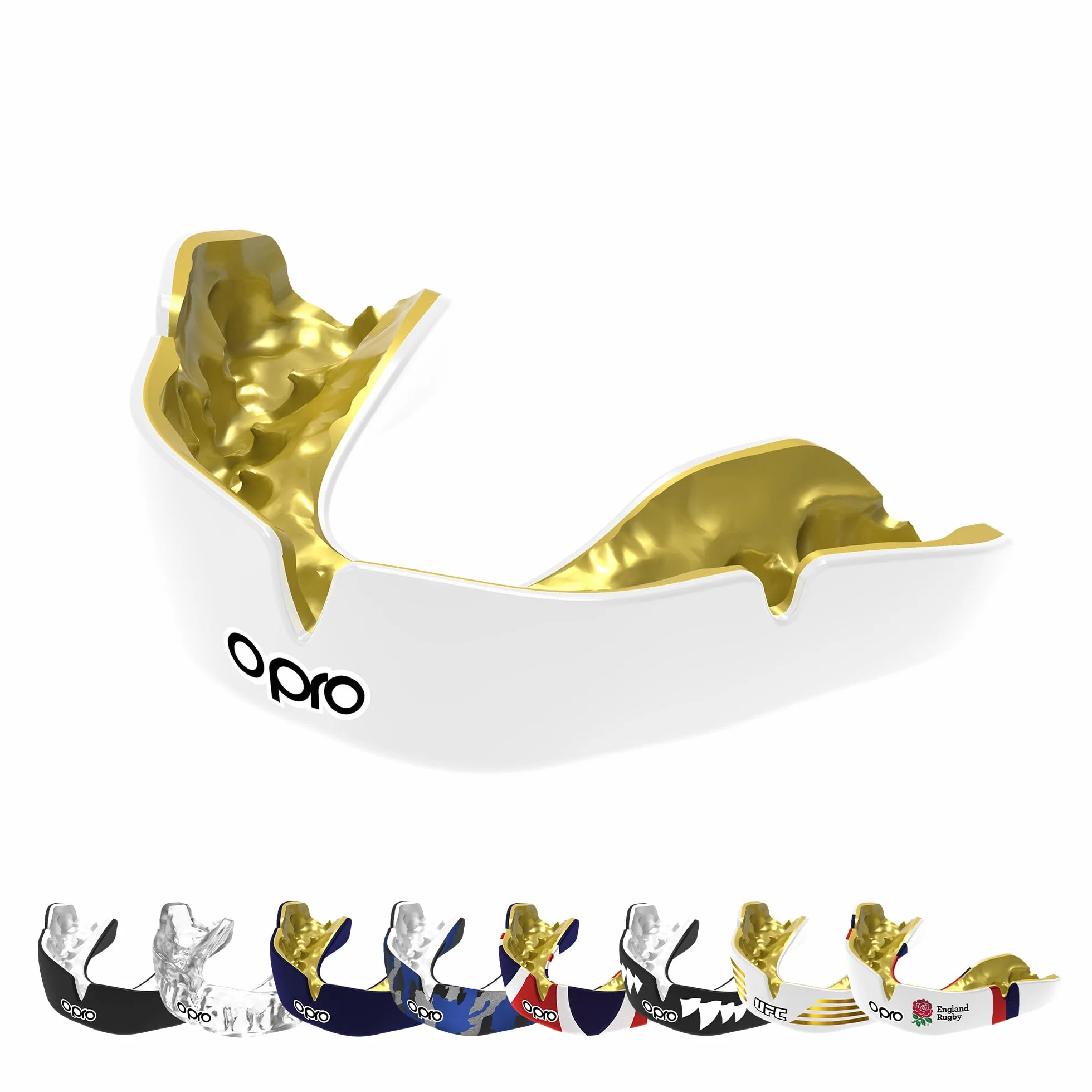 OPRO Paradenti Instant Custom-Fit - Protezione Dentale per Boxe, MMA, Rugby, Hockey - Automodellante