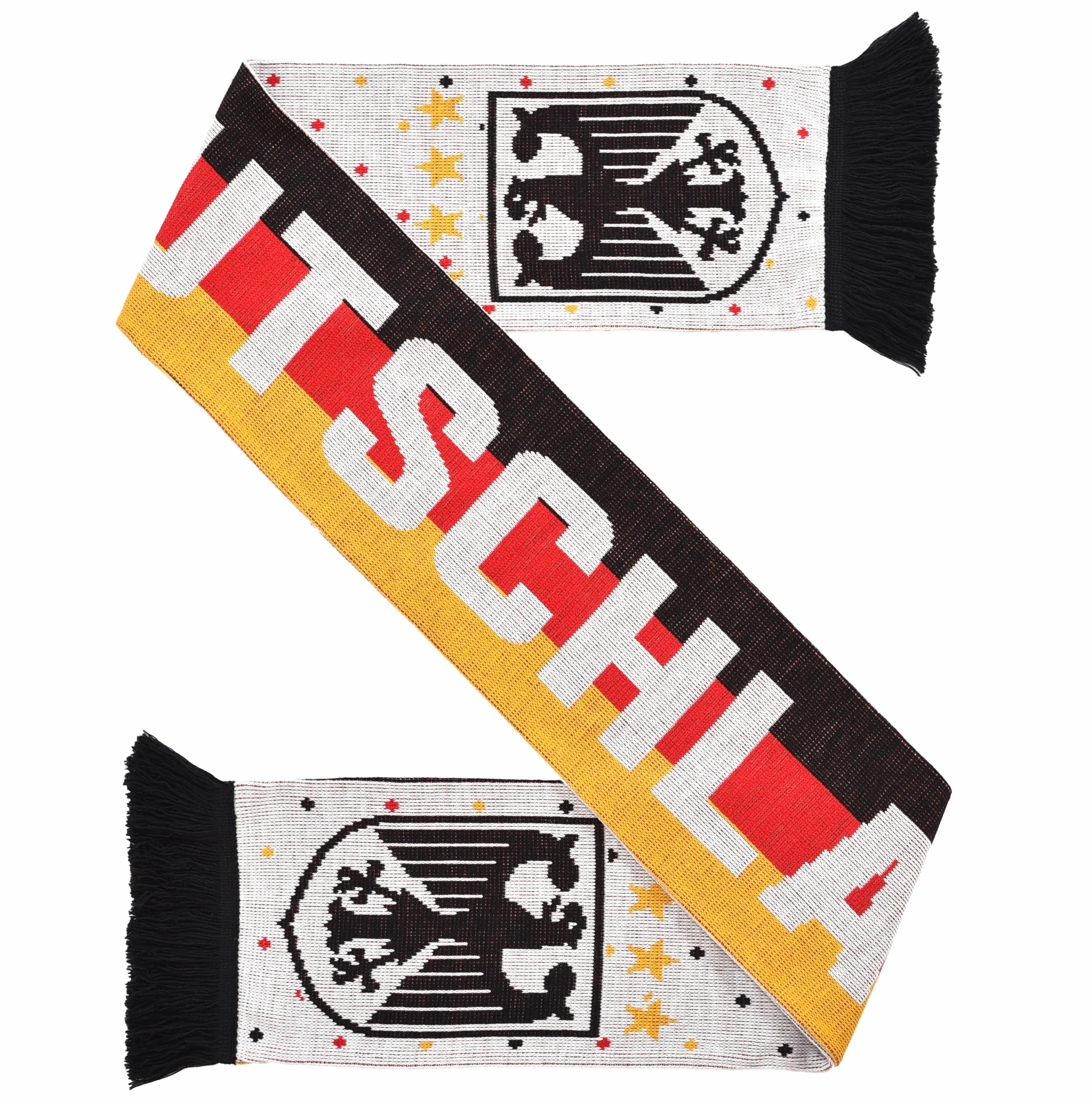 Euroscarves Sciarpa lavorata a maglia a righe Germania Deutschland