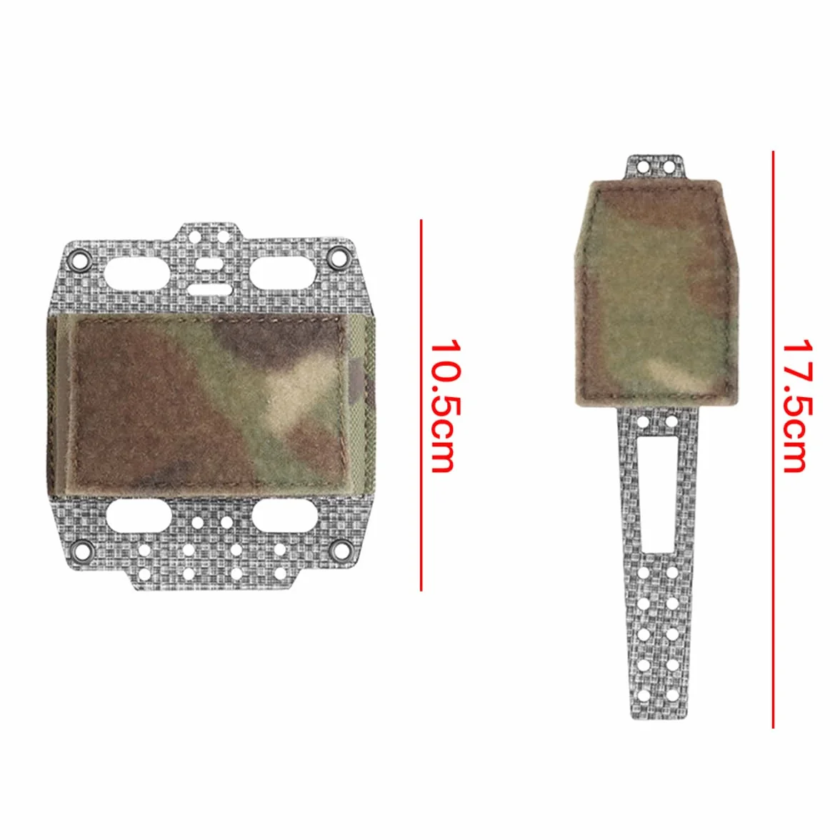 Borsa contrappeso per batteria NVG per casco Airsoft con chiusura a strappo