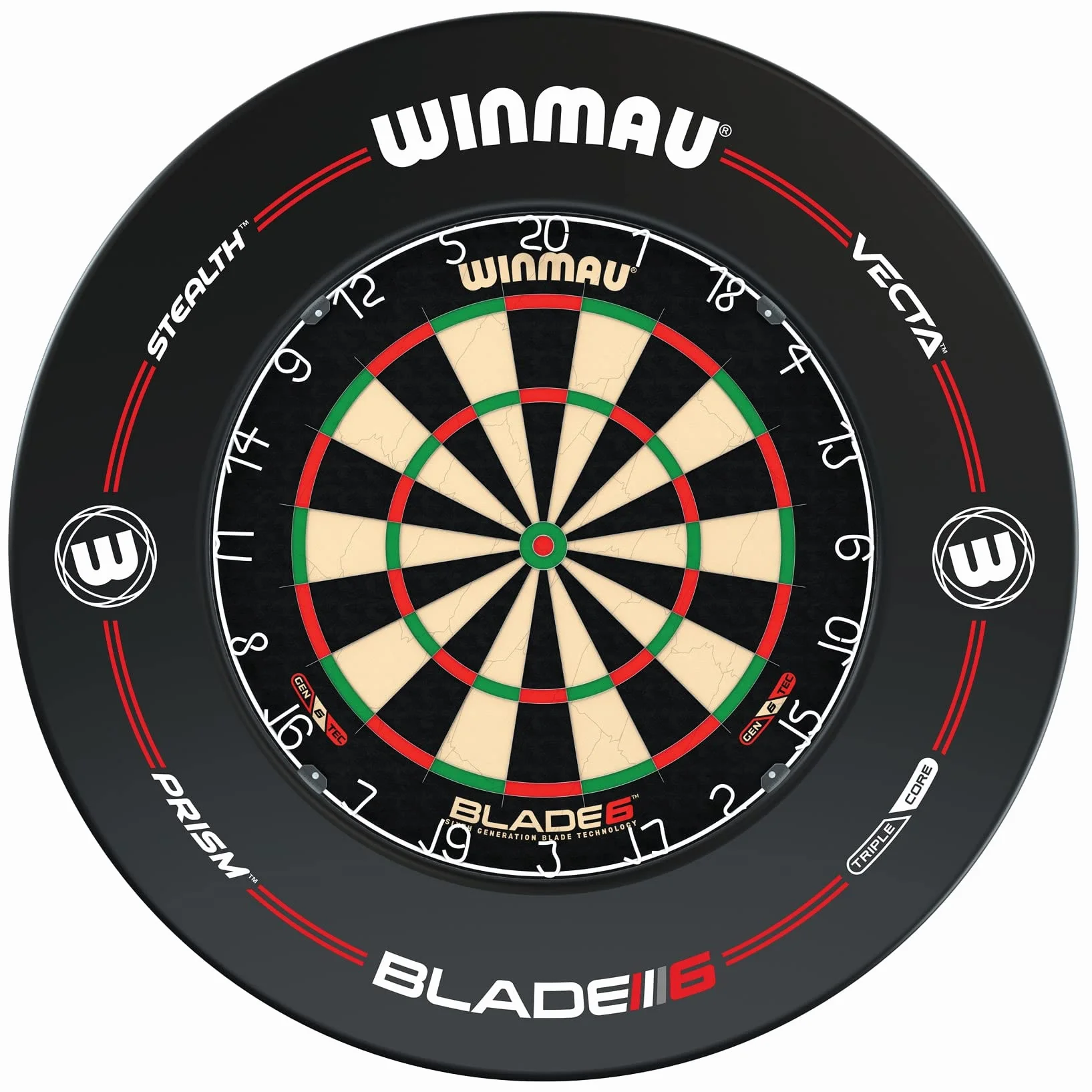 Winmau Blade 6 profesjonalna tarcza do rzutek z surround i 2 zestawami freccette