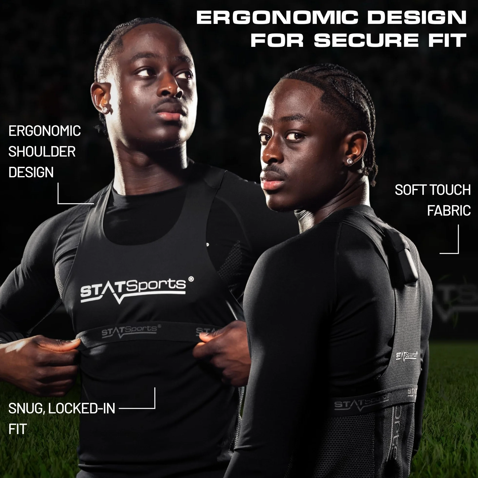 STATSports Pettorina GPS Calcio Solo Gilet – Leggero con Tasca per Apex GPS Pod