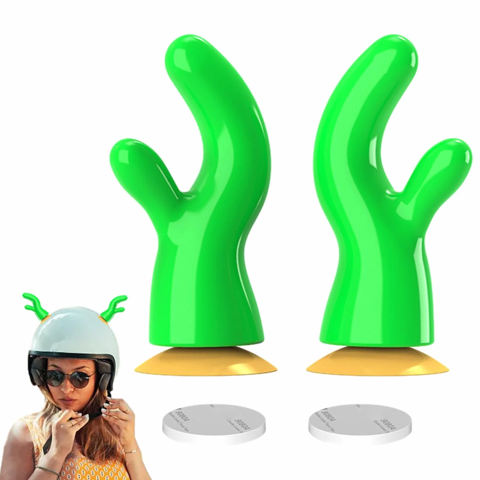 Corna Caschi da Motociclista Accessorio per Copricapo Ventosa Renna Moto Antlers Decor Adulti Bambini