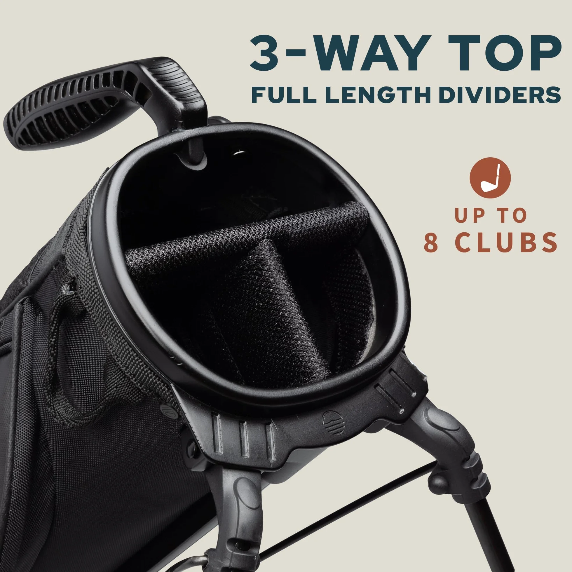 Sunday Golf Borsa Loma XL Leggera Tracolla Supporto Golf Pitch n Putt 1,5 kg