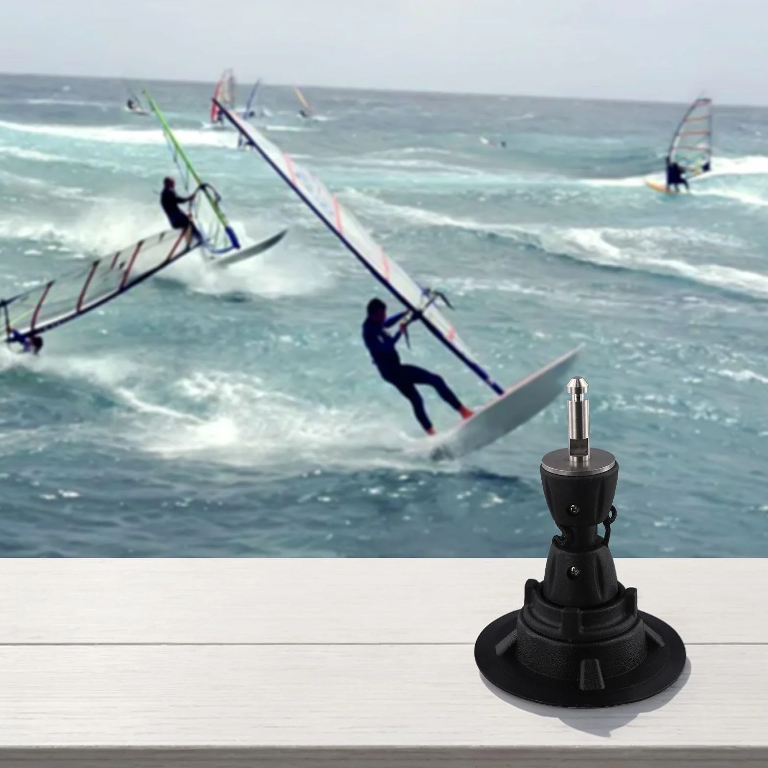 Piastra di base leggera per albero da windsurf con giunto tendineo