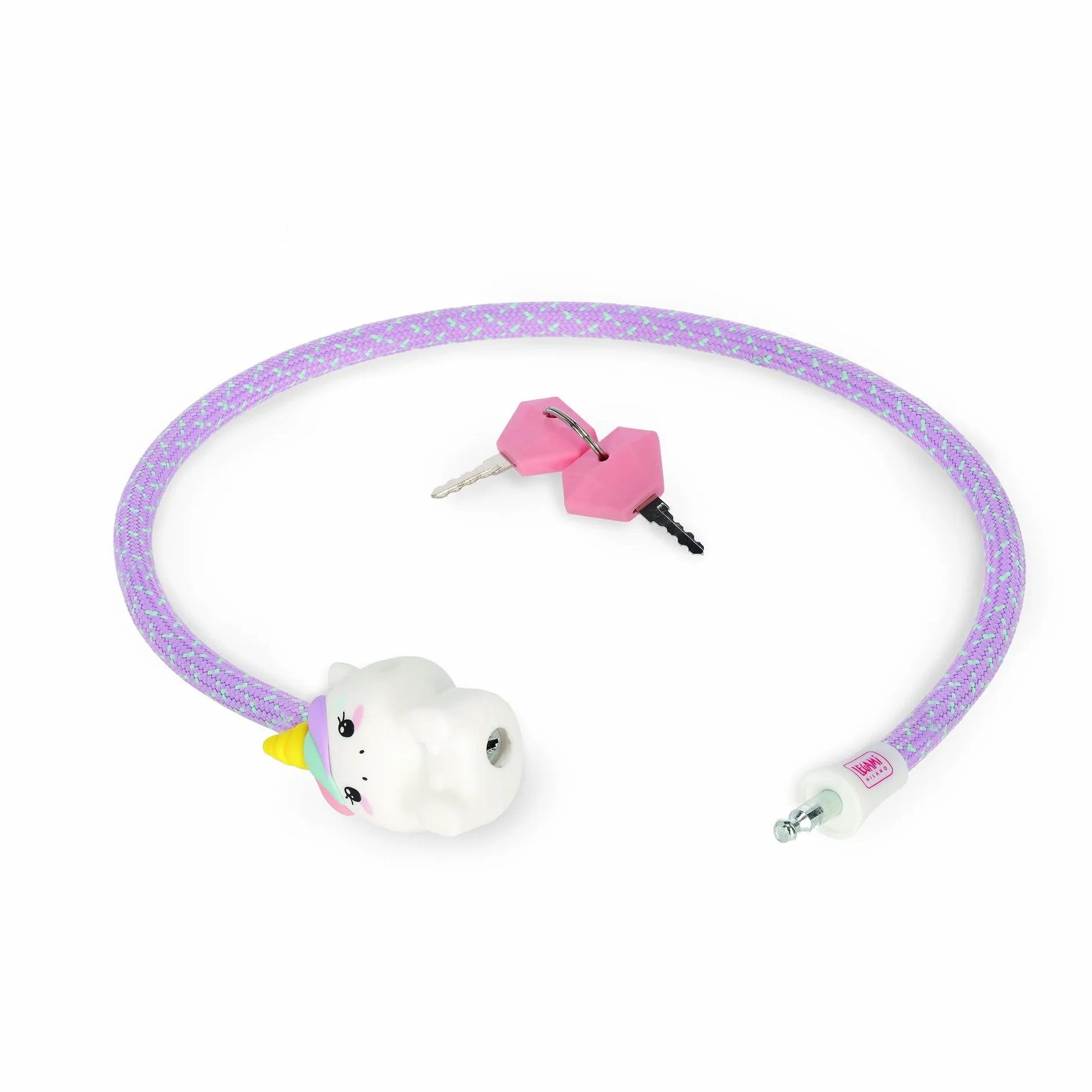 Legami Bike Lock Lucchetto per Bicicletta con Chiave Unicorn 75 cm Accessori Bicicletta Bambini