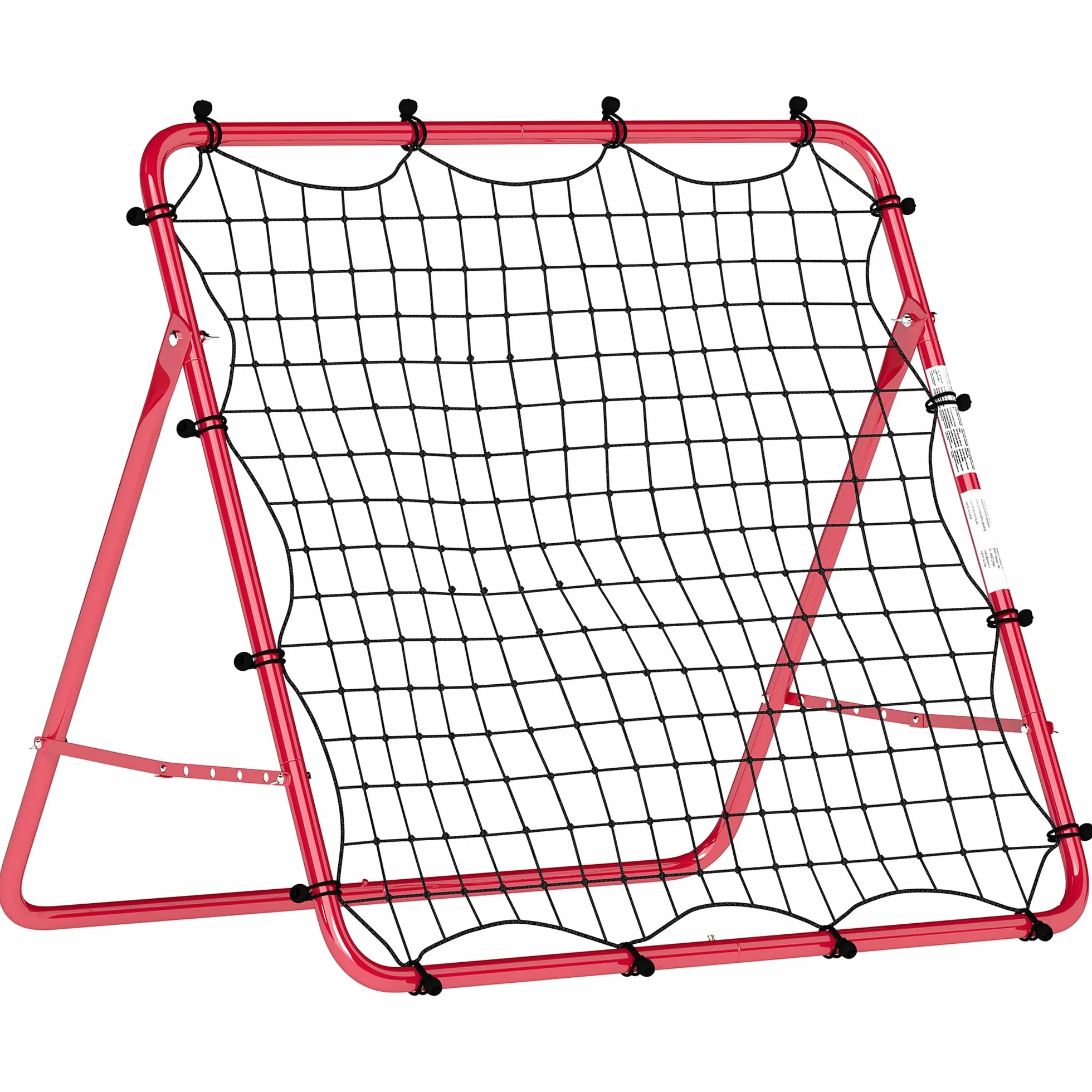 SPORTNOW Rete Rebounder Calcio Regolabile 5 Angolazioni Allenamento Portatile Giardino