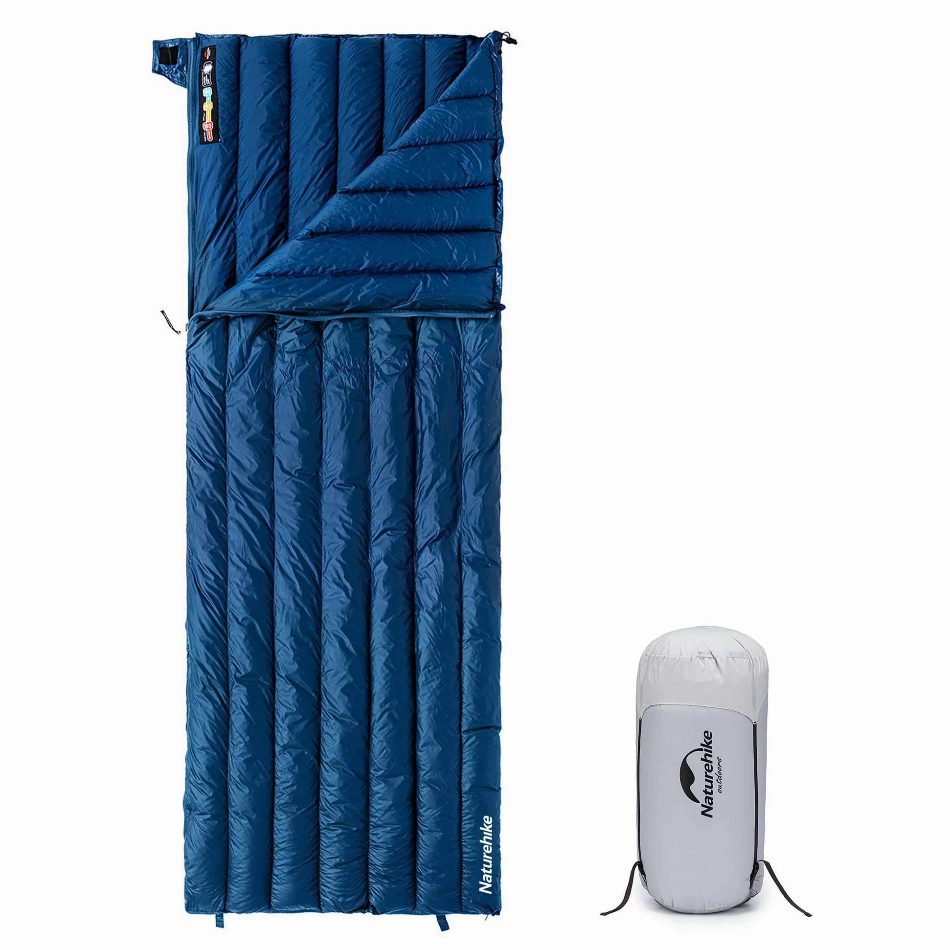 Naturehike Sacco a pelo in piuma Sacco a pelo a busta compatto portatile ultraleggero 650fp Sacco a pelo invernale 3 stagioni di piccole dimensioni adatto per campeggio all'aperto ed escursionismo