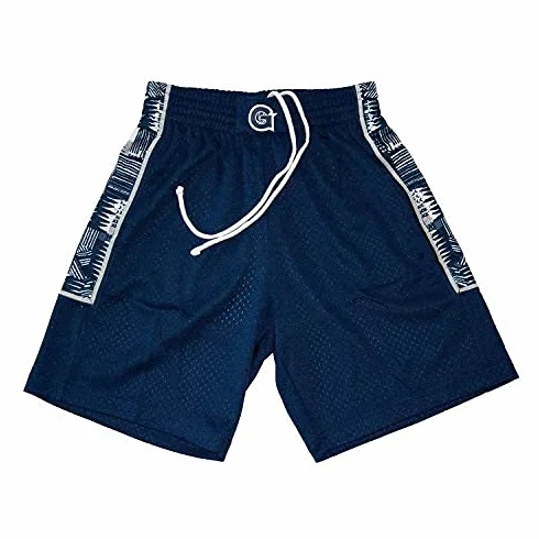 Mitchell & Ness Georgetown Hoyas 1995-96 Swingman NCAA Pantaloncini da uomo Blu navy