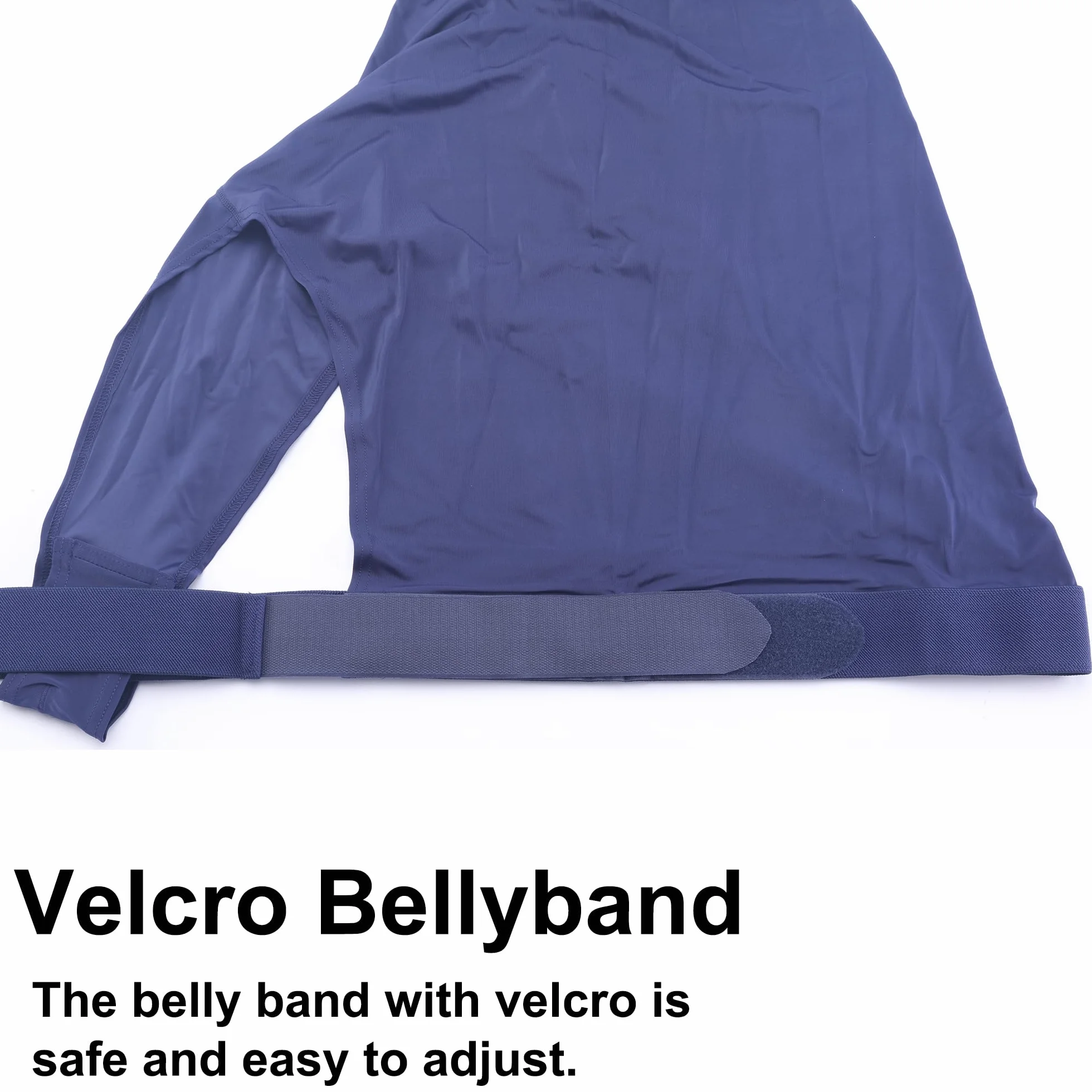 Leberna Hood cavallo lycra elasticizzata con zip - copertura del collo pieno volto XL Blu marino
