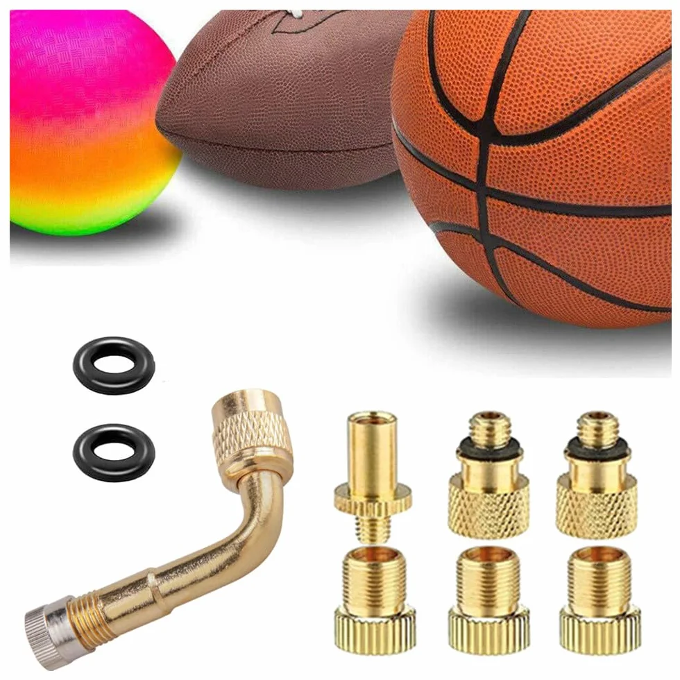Adattatore Valvola Bici Kit 27 Pezzi Pompa Bicicletta Presta per Pneumatici