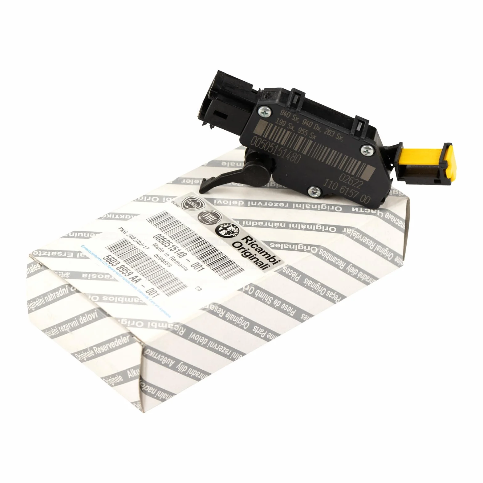 Fiat - Interruttore per pedale della frizione, Fiat 500L, Grande Punto, Nuova Bravo, Punto Evo Alfa Romeo Mito Lancia Delta Abarth Punto, Evo Fiat Professional Doblo, Fiorino Qubo OE 50515148