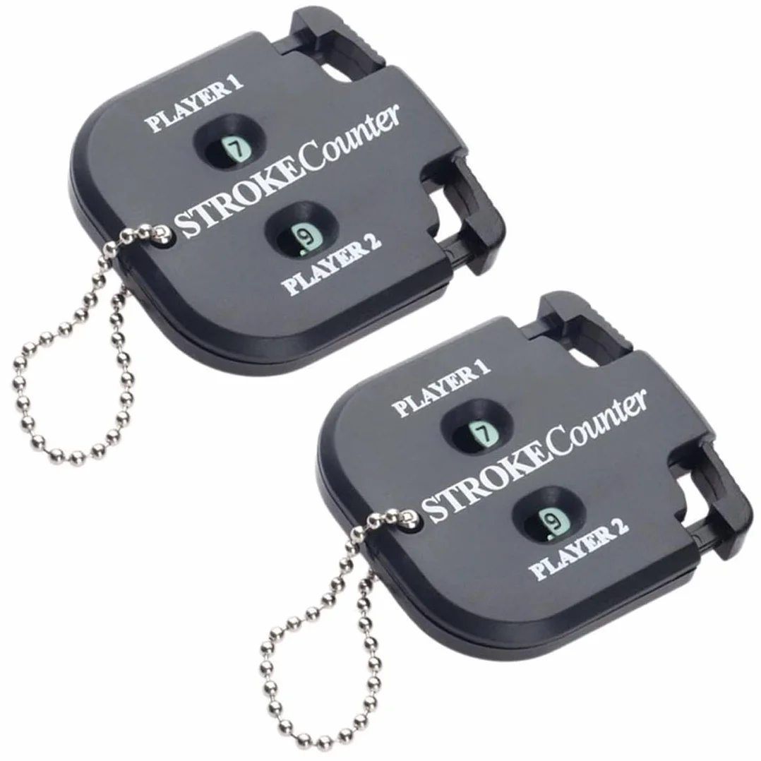 Segnapunti Golf 2 Pezzi Contapunti Conta Buca 2X Giocatori 9X Buche Accessori Golfista Contatore Colpi (Nero)