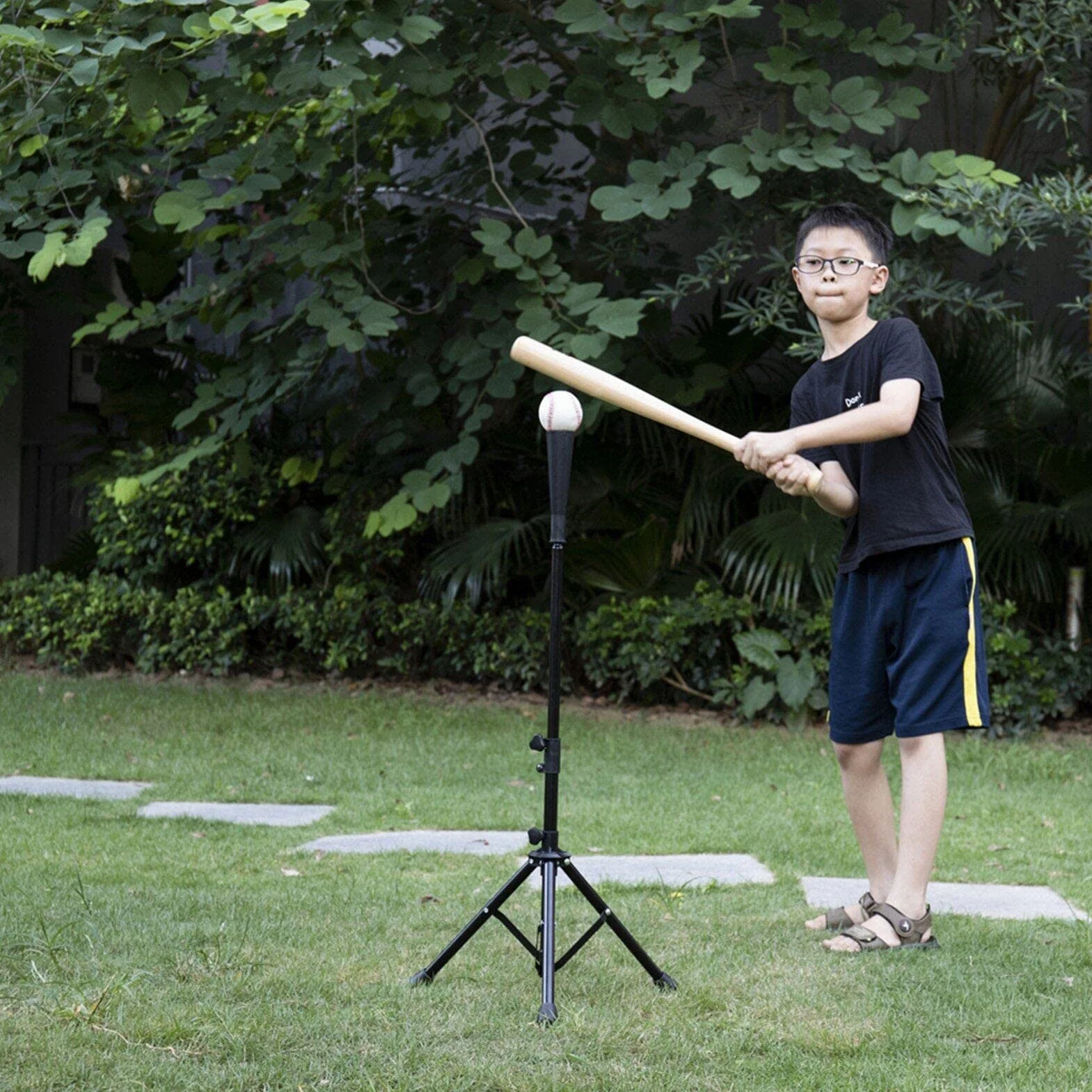 Battuta in Gomma Battuta Baseball Batting Tee Softball Batting Tee Tee Regolable Batting Tee Pract Allenamento di Hicting Ball