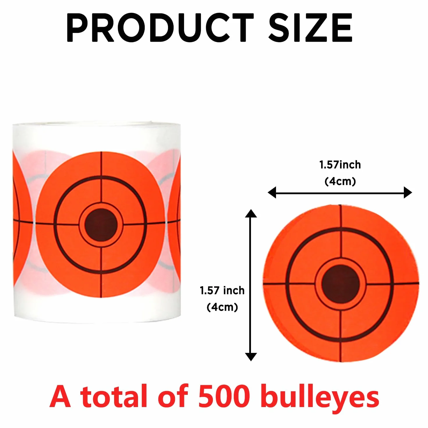 ATFLBOX 500 Pezzi Stick on Targets 4 cm Target Paster Paper Stickers