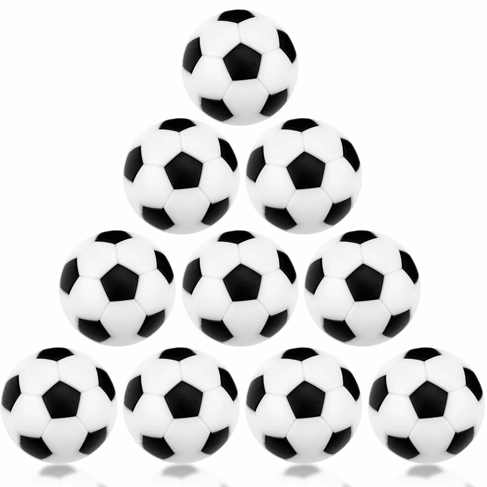 Palline Biliardino 36 mm Silenziose, Calcio Balilla Professionale 10 Pezzi