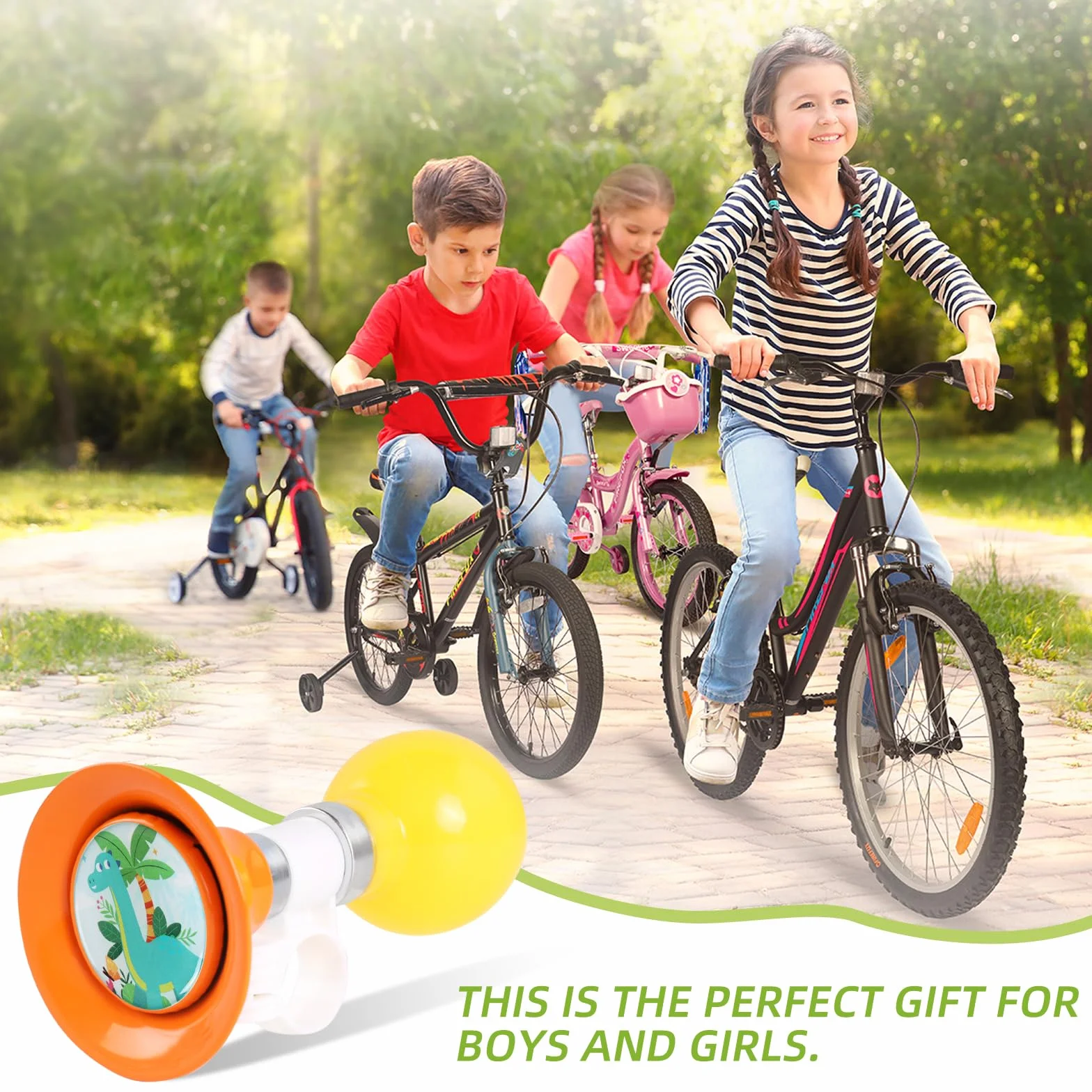 Campanello Bici Bambina, Trombetta Bicicletta per Biciclette Scooter Triciclo