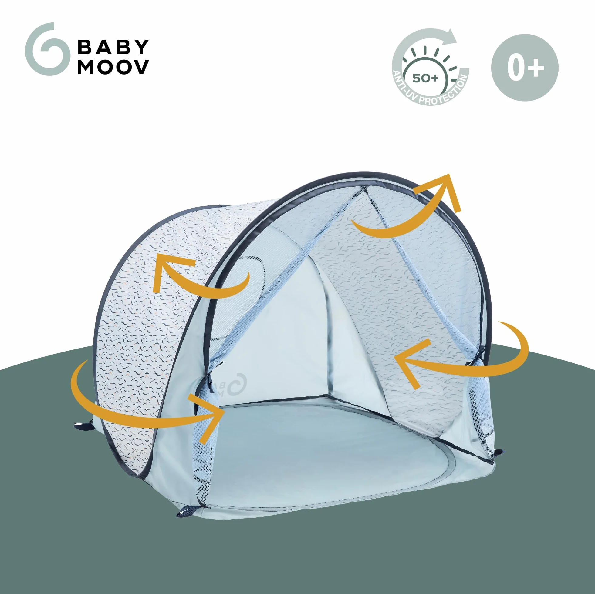 Babymoov Tenda anti-UV elevata protezione 50+ Blue Waves