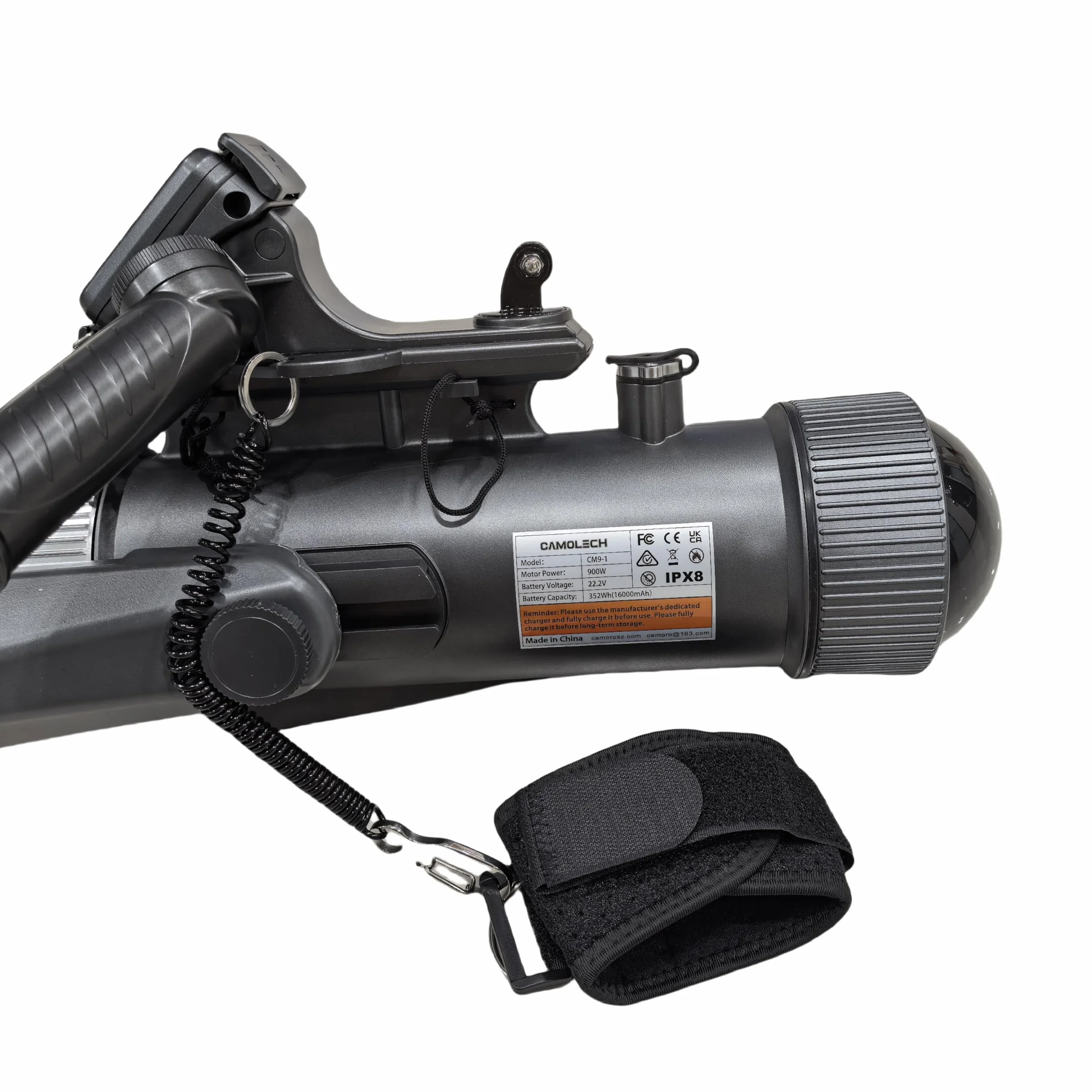 Camolech Monopattino subacqueo 900 W batteria rimovibile 16 Ah per adulti piscina mare